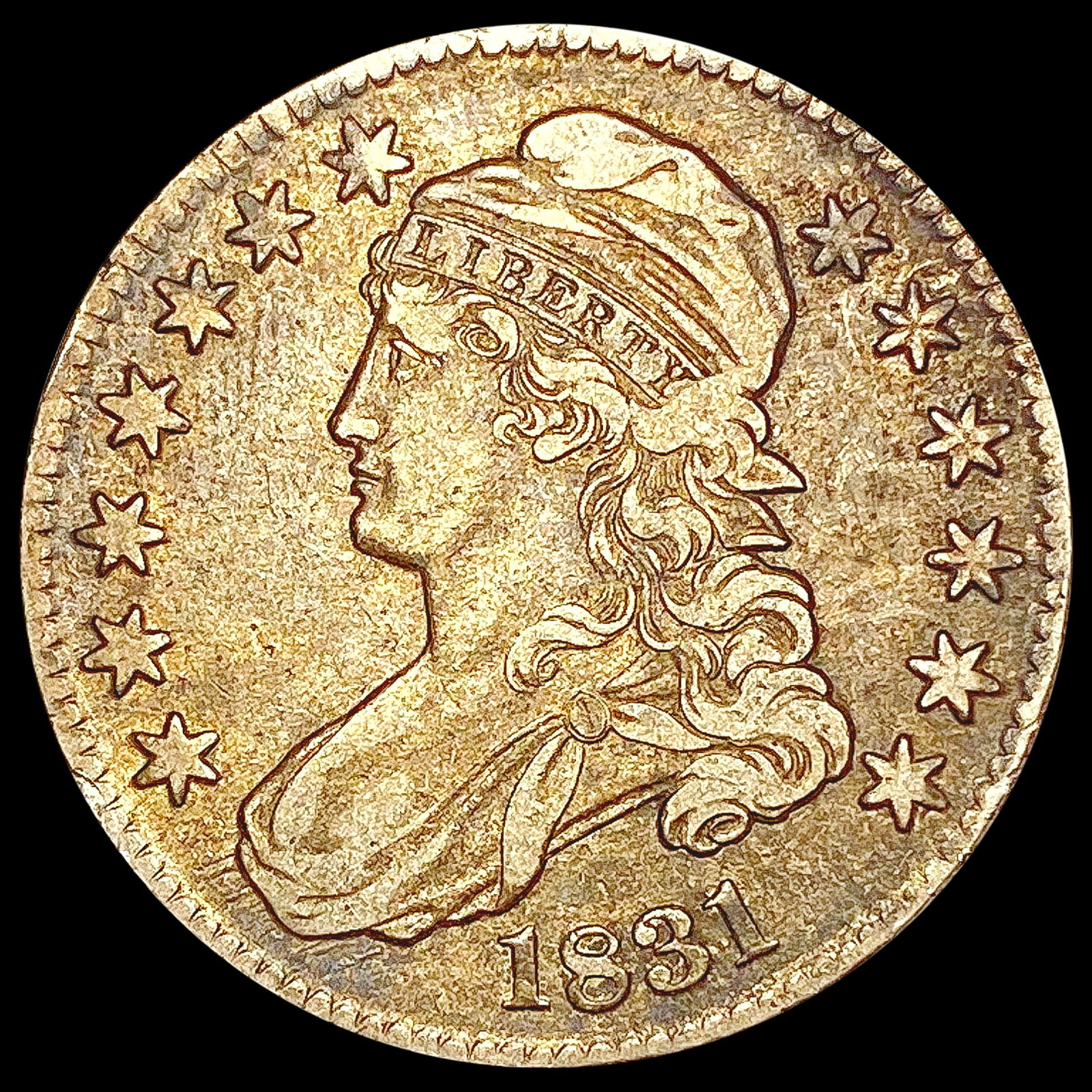 1831 Capped Bust Half Dollar LIGHTLY CIRCULATED (1 of 2)