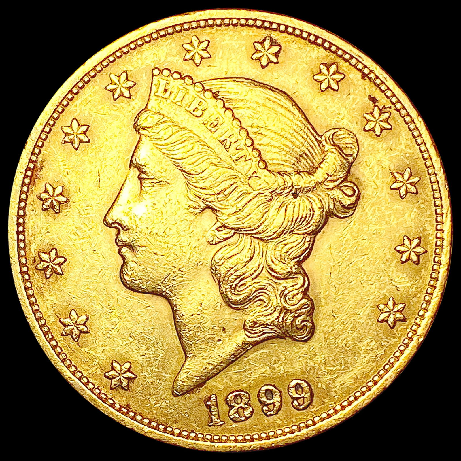 1899 $20 Gold Double Eagle CLOSELY UNCIRCULATED (1 of 2)