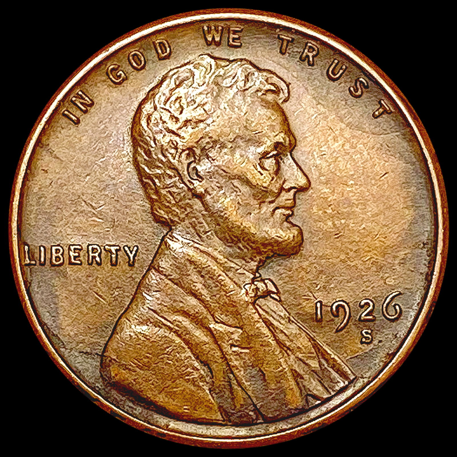 1926-S Wheat Cent CLOSELY UNCIRCULATED (1 of 2)