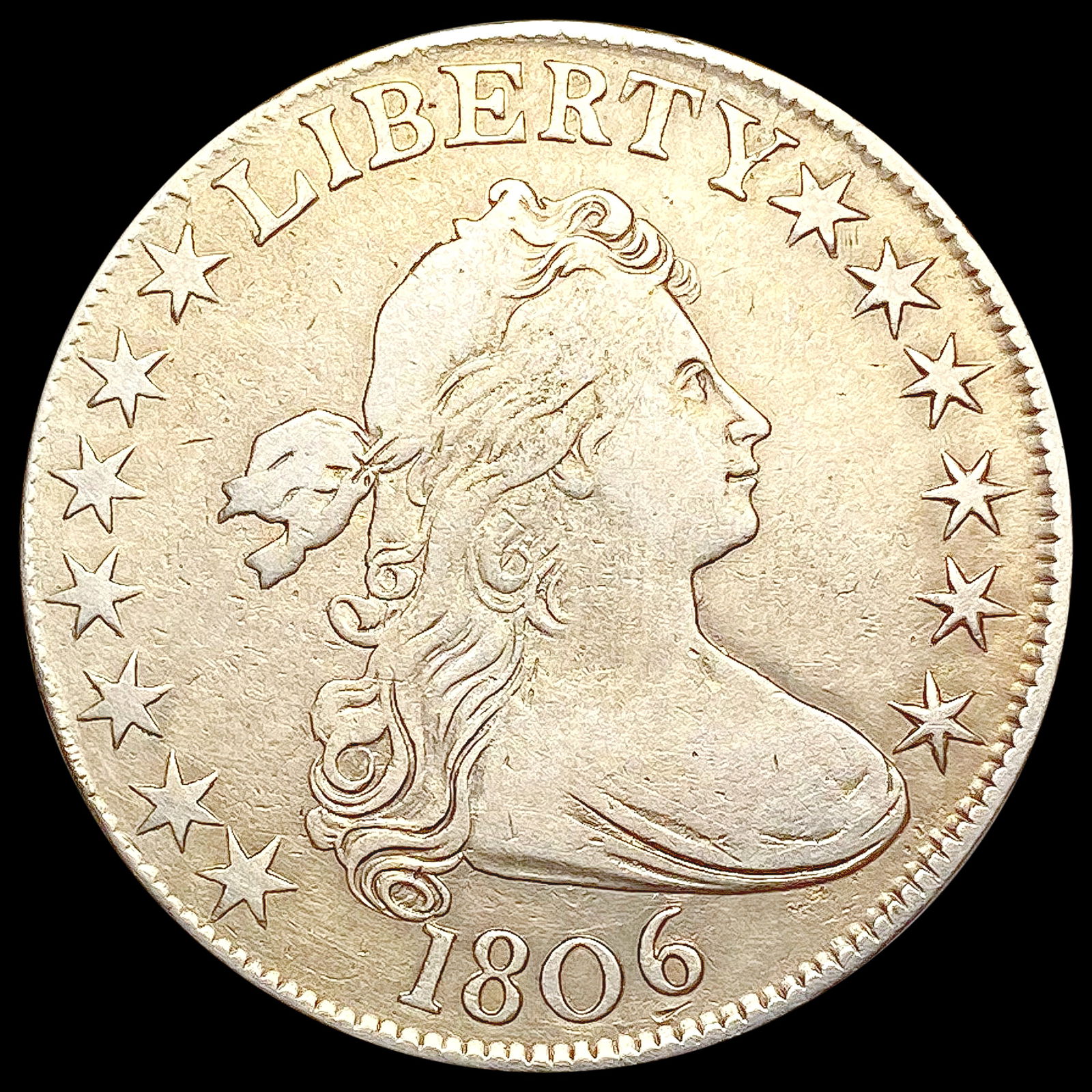 1806 Draped Bust Half Dollar NEARLY UNCIRCULATED (1 of 2)