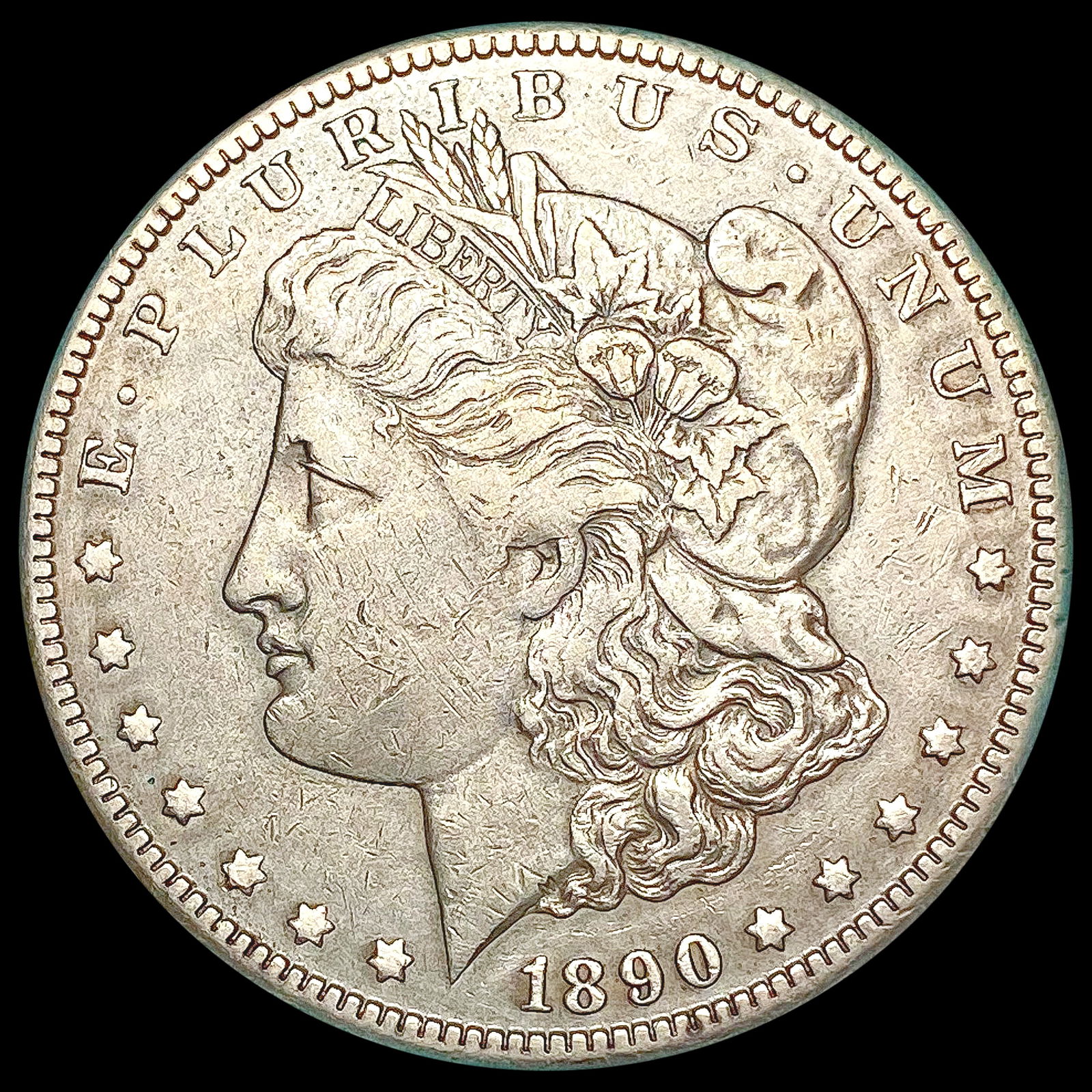 1890-CC Morgan Silver Dollar NEARLY UNCIRCULATED (1 of 2)