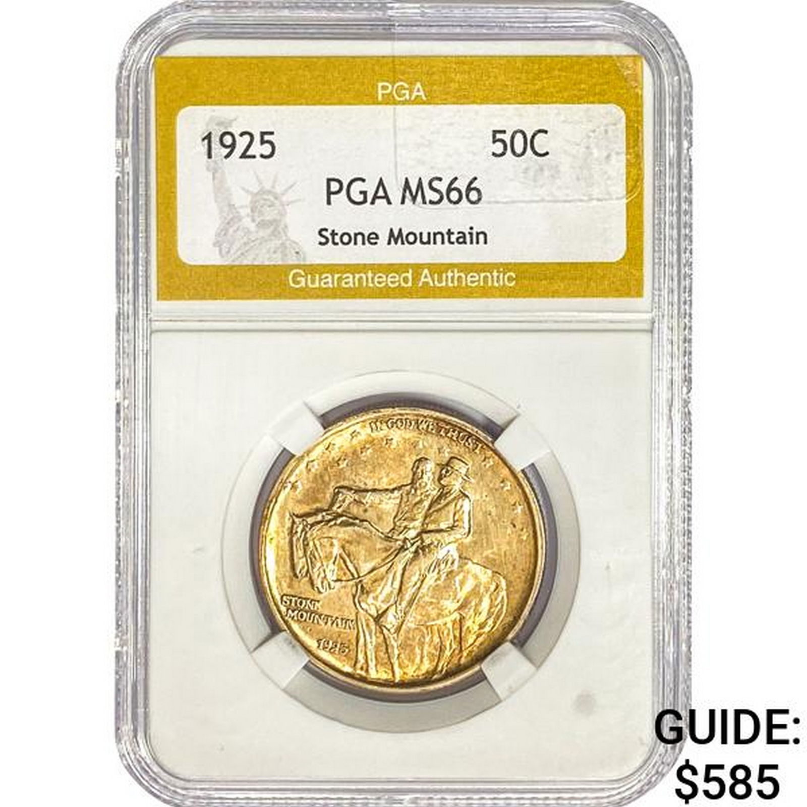1925 Stone Mountain Half Dollar PGA MS66 (1 of 2)