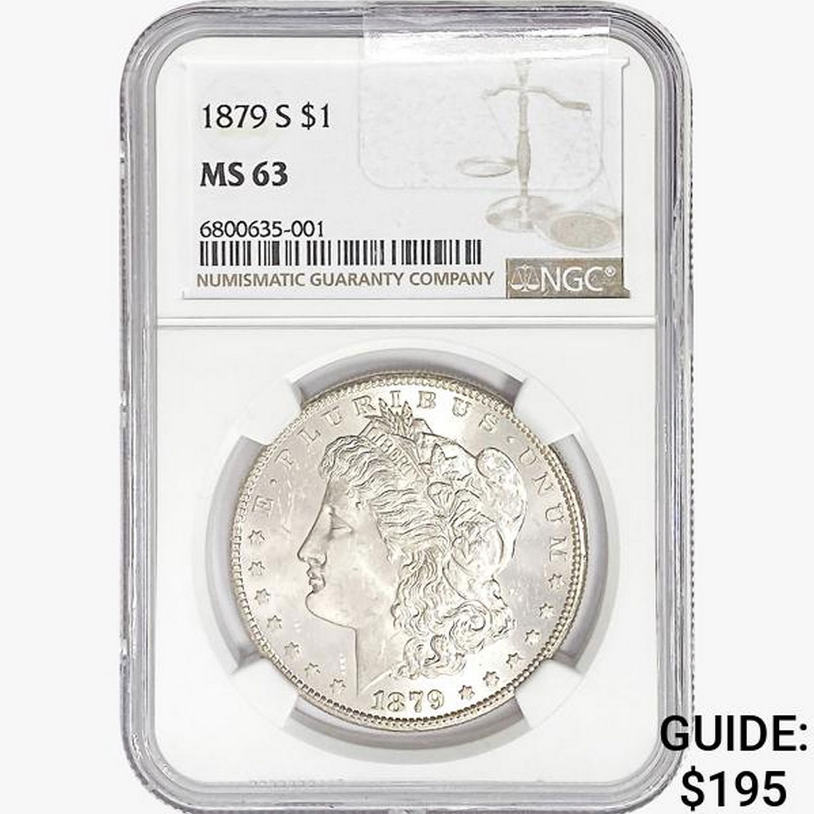 1879-S Morgan Silver Dollar NGC MS63 (1 of 2)