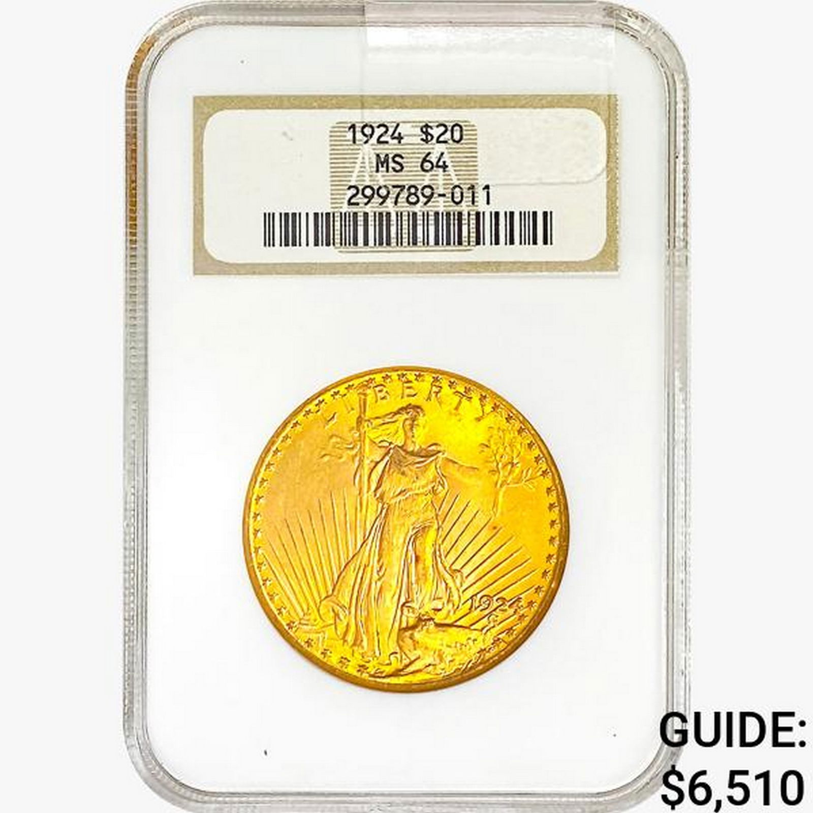 1924 $20 Gold Double Eagle NGC MS64 (1 of 2)