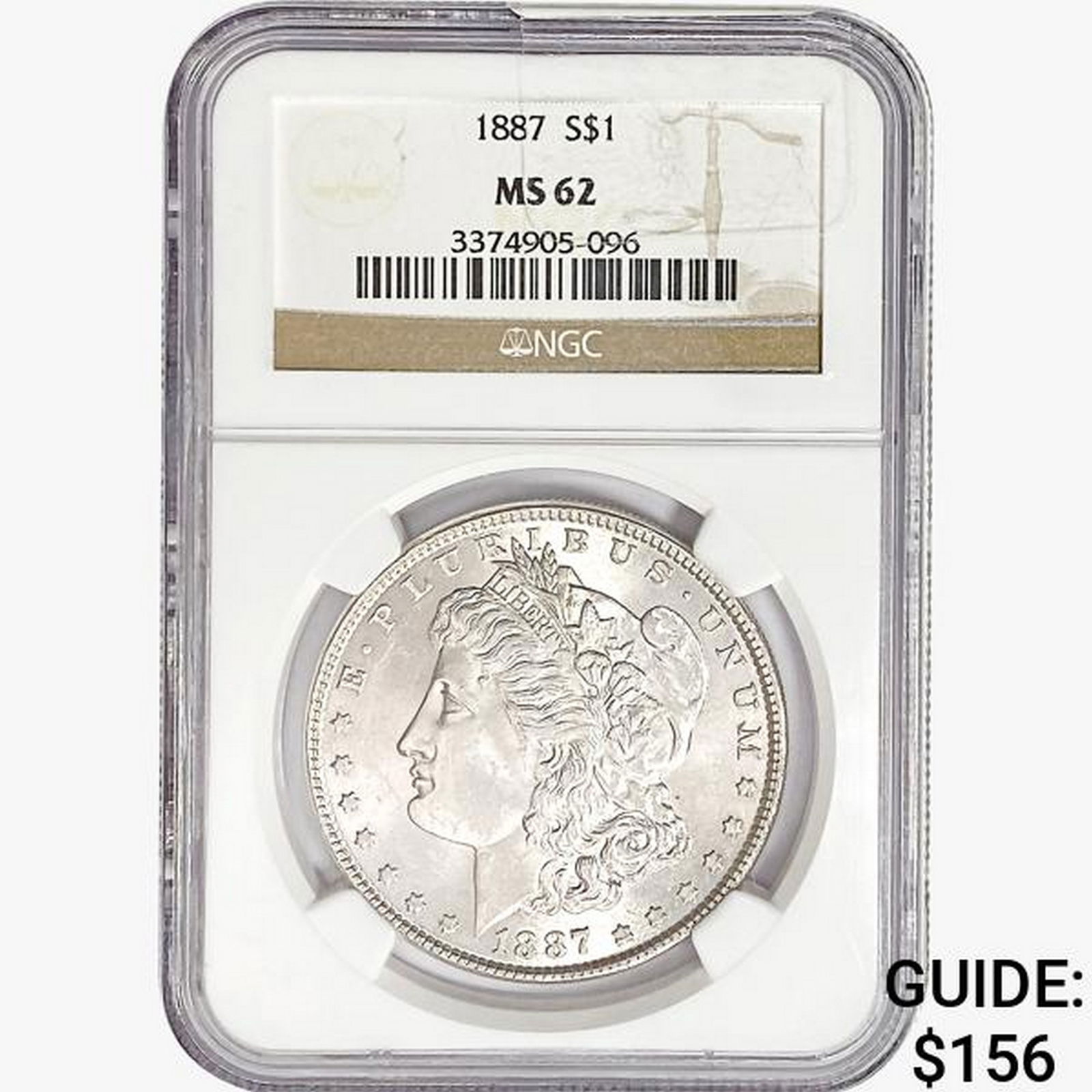 1887 Morgan Silver Dollar NGC MS62 (1 of 2)