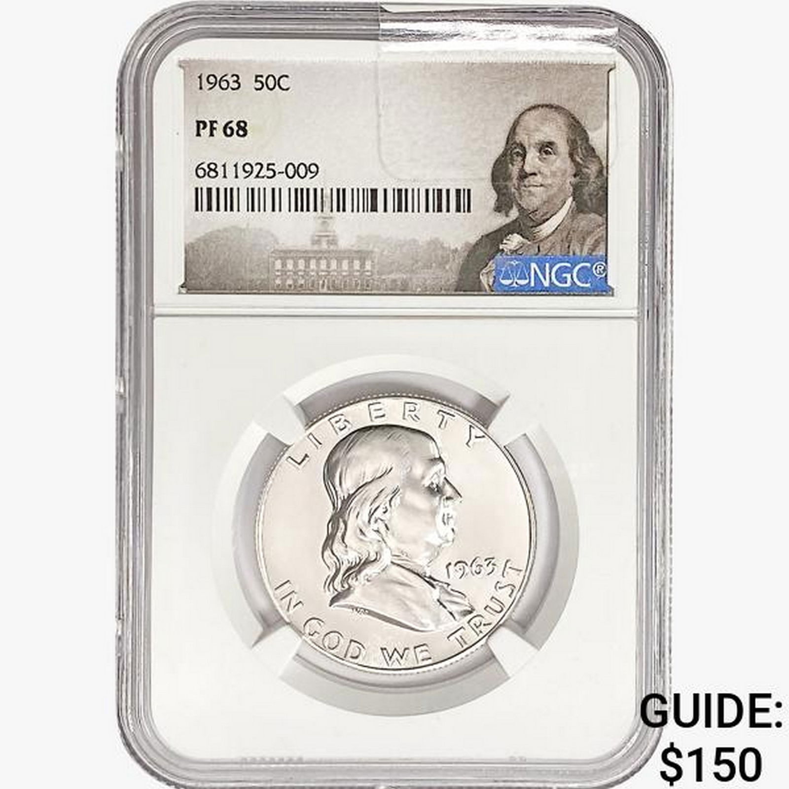 1963 Franklin Half Dollar NGC PF68 (1 of 2)