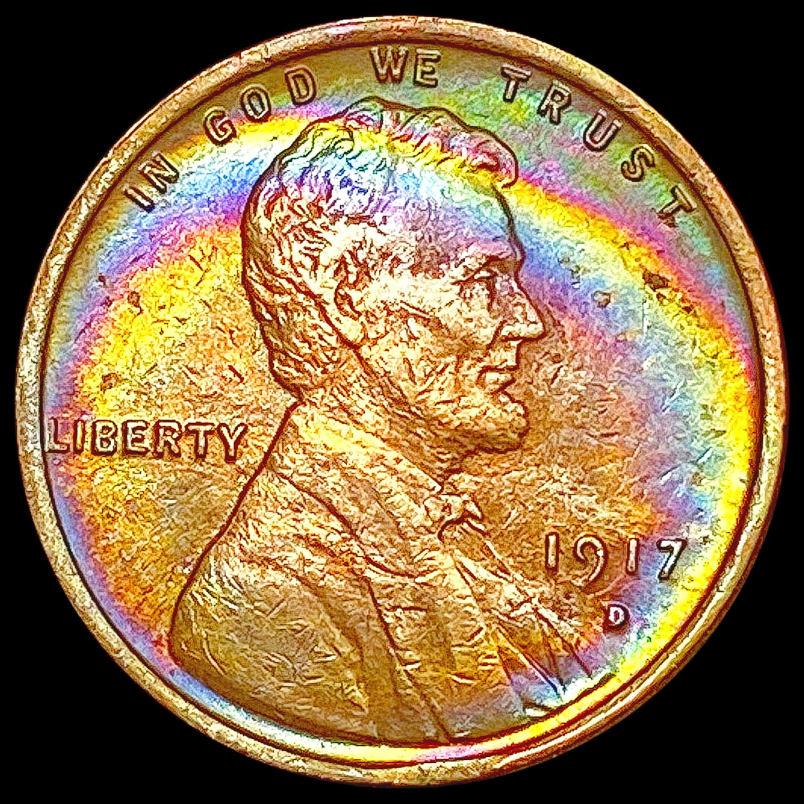 1917-D Wheat Cent CLOSELY UNCIRCULATED (1 of 2)