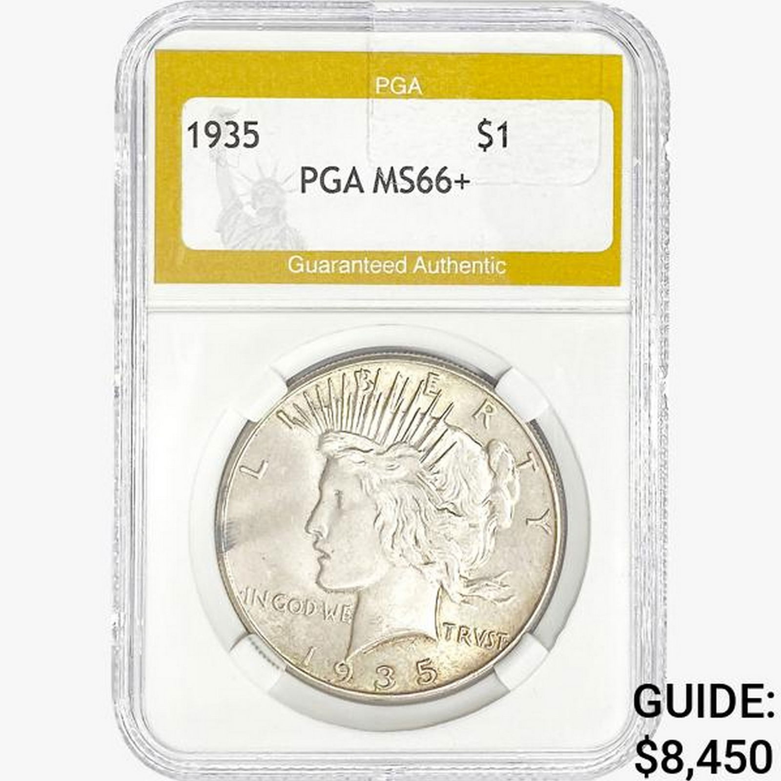 1935 Silver Peace Dollar PGA MS66+ (1 of 2)