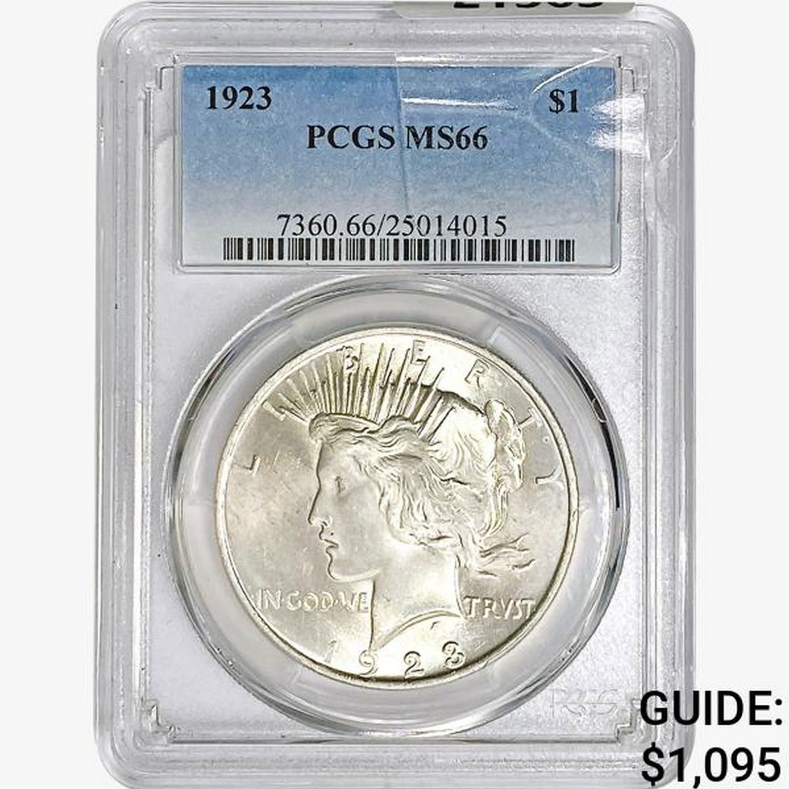 1923 Silver Peace Dollar PCGS MS66 (1 of 2)