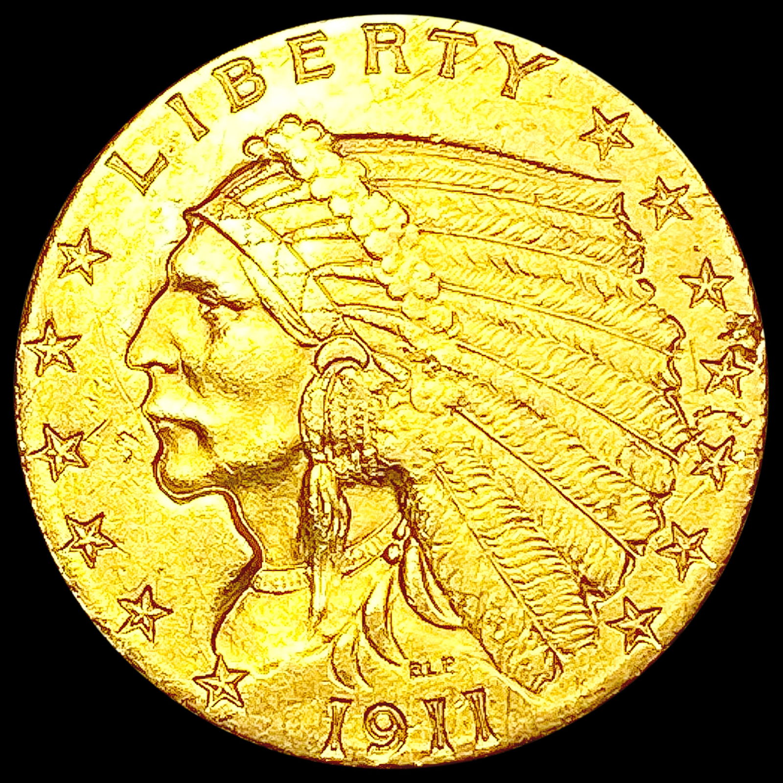 1911 $2.50 Gold Quarter Eagle CLOSELY UNCIRCULATED (1 of 2)