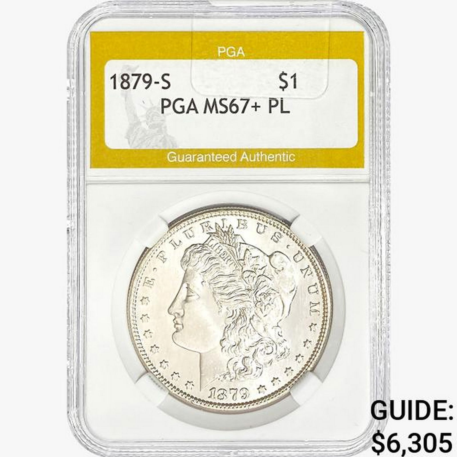 1879-S Morgan Silver Dollar PGA MS67+ PL (1 of 2)