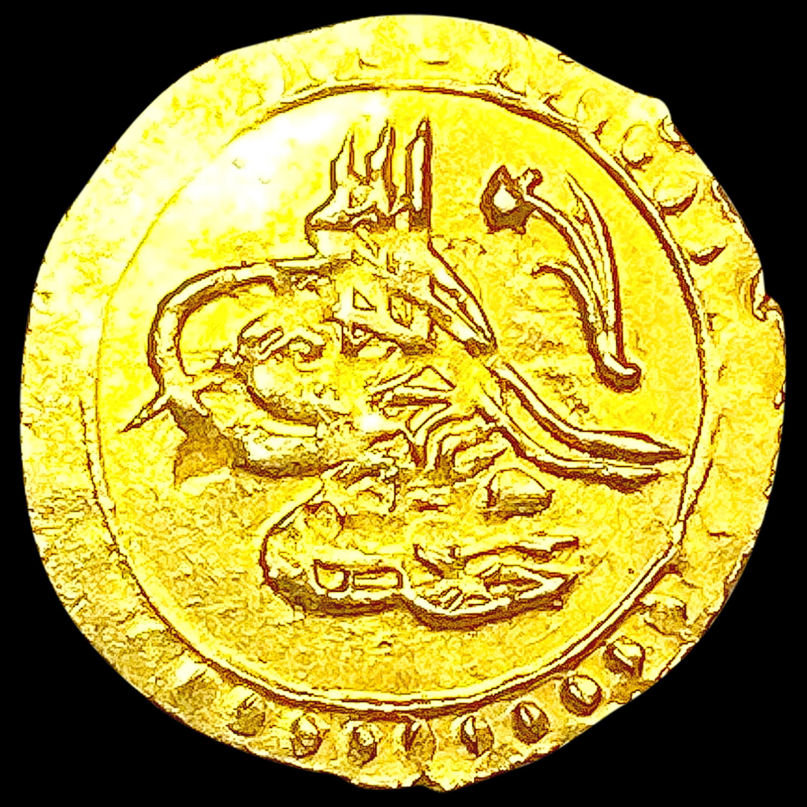 1808-1839 Turkey .0278oz Gold 1/4 Zeri CLOSELY UNC: 1808-1839 Turkey .0278oz Gold 1/4 Zeri CLOSELY UNC