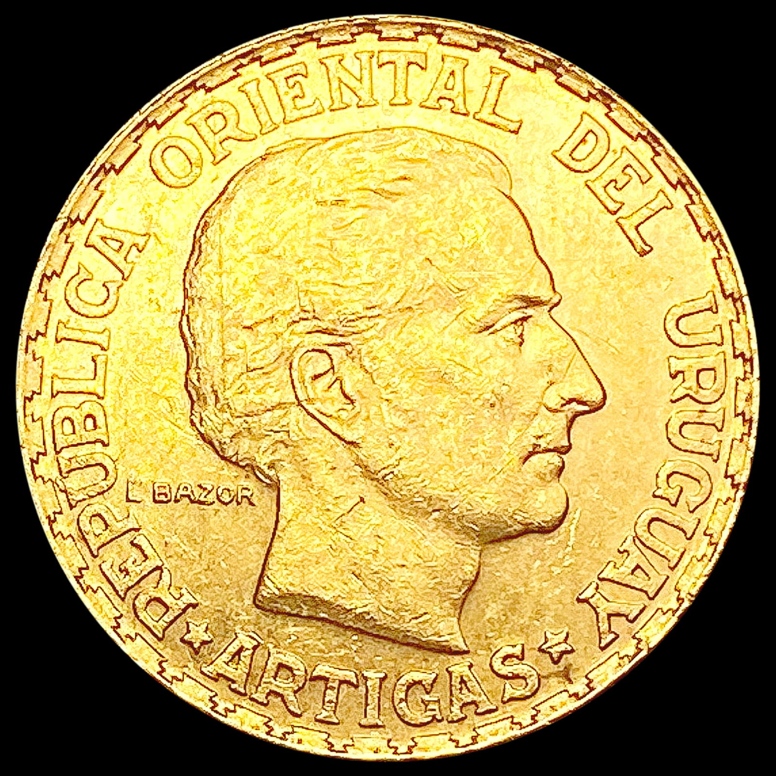 1930 Uruguay .2502oz Gold 5 Pesos UNCIRCULATED (1 of 2)