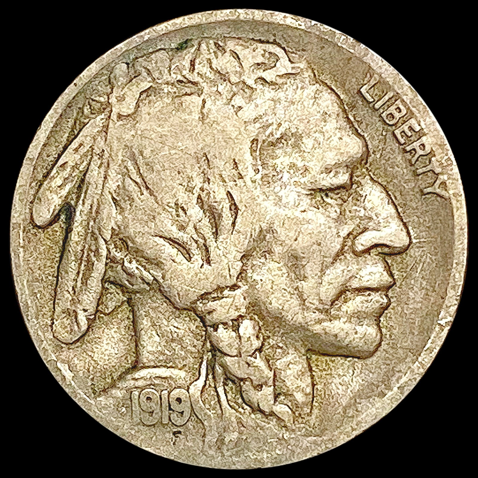 1919-D Buffalo Nickel LIGHTLY CIRCULATED (1 of 2)