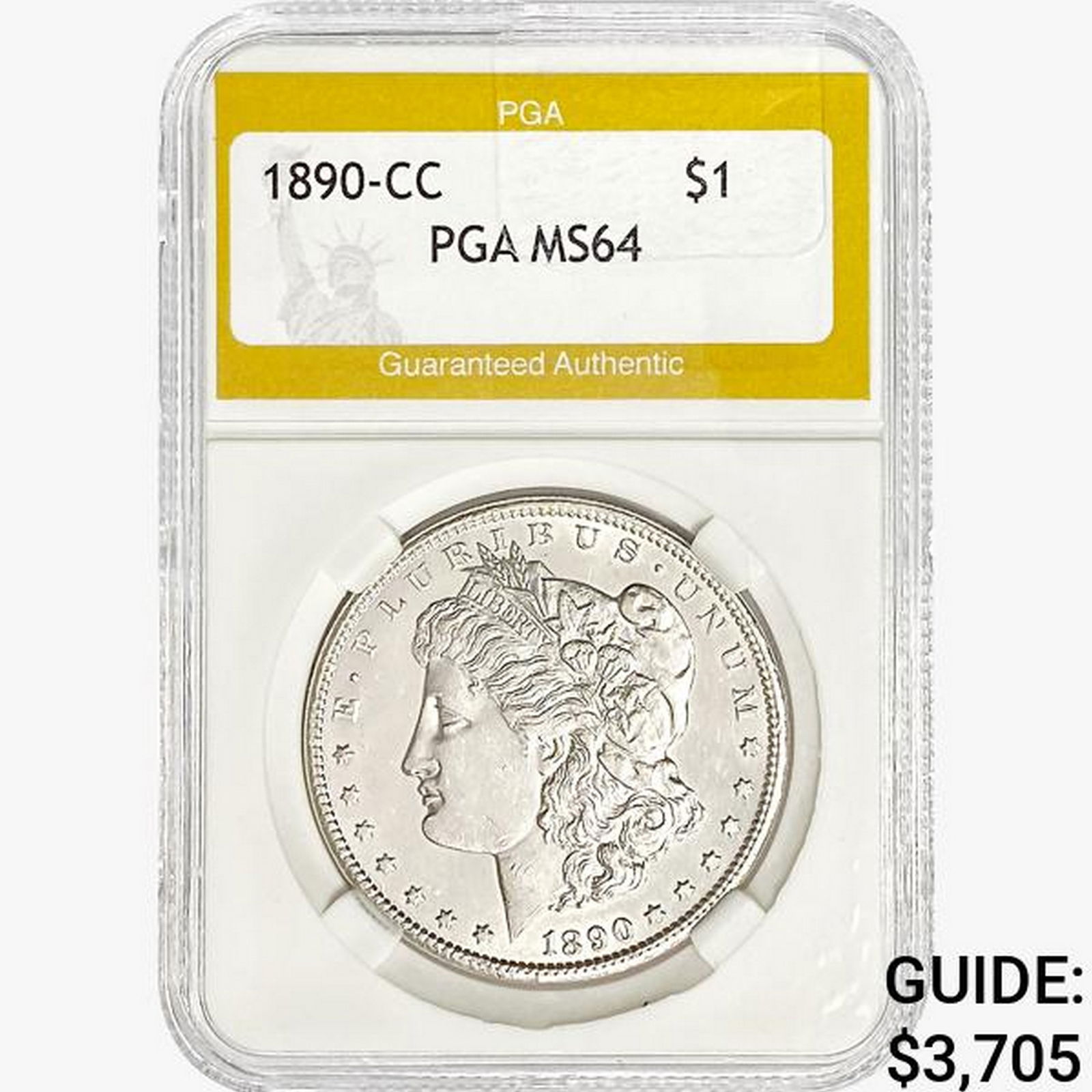 1890-CC Morgan Silver Dollar PGA MS64 (1 of 2)