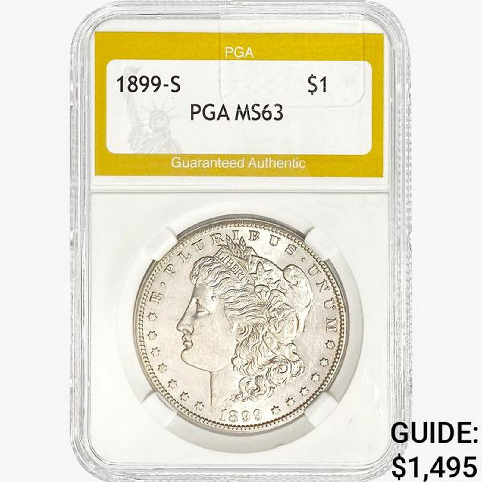 1899-S Morgan Silver Dollar PGA MS63 (1 of 2)