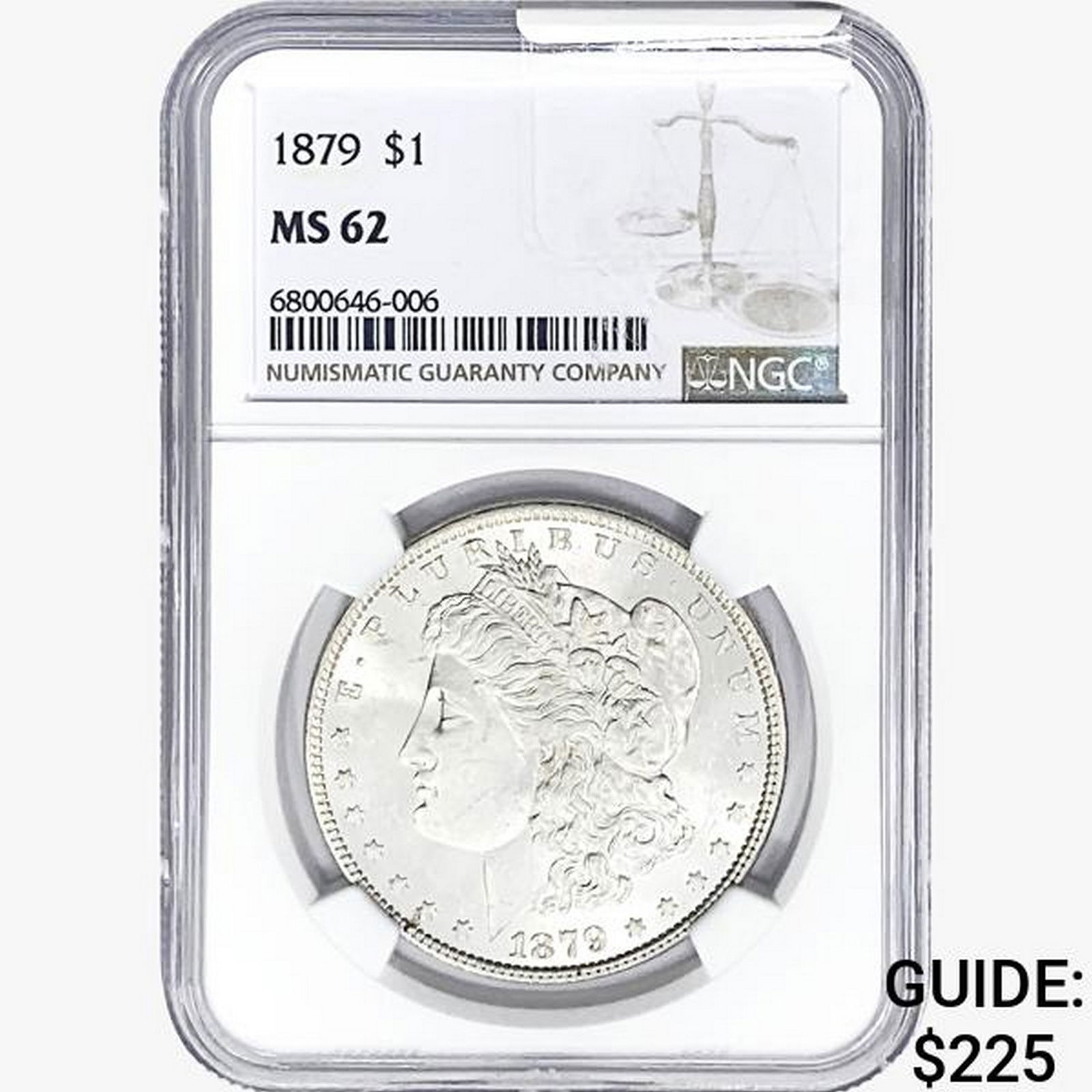 1879 Morgan Silver Dollar NGC MS62 (1 of 2)