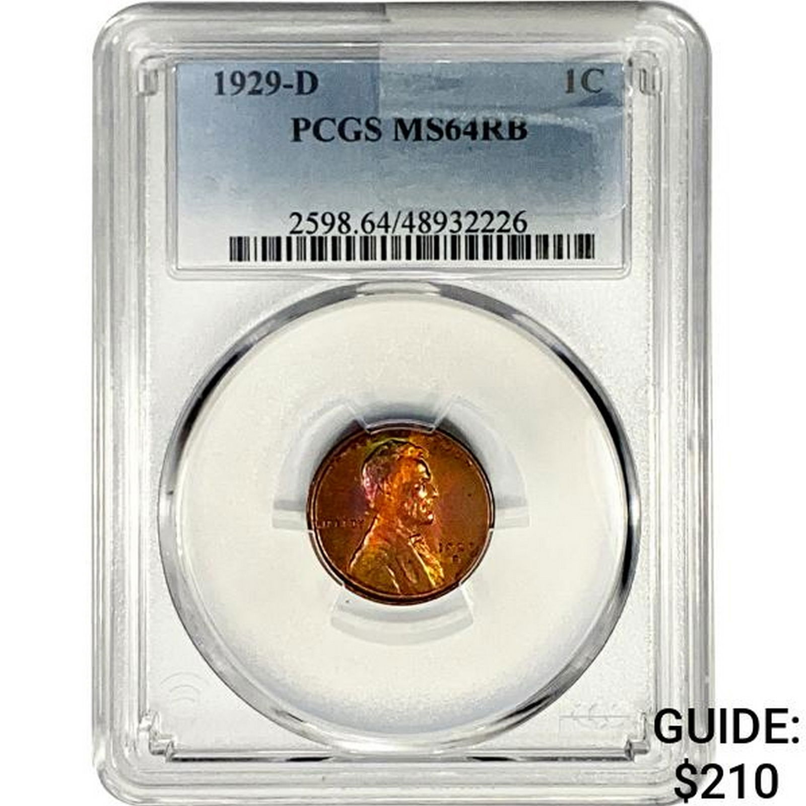 1929-D Wheat Cent PCGS MS64 RB (1 of 2)