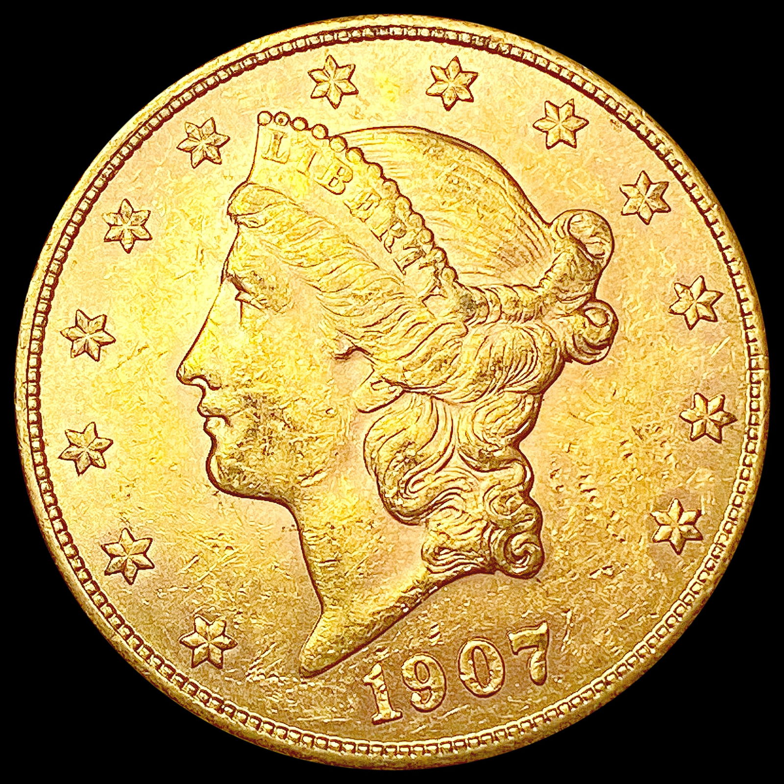 1907-S $20 Gold Double Eagle CHOICE AU (1 of 2)