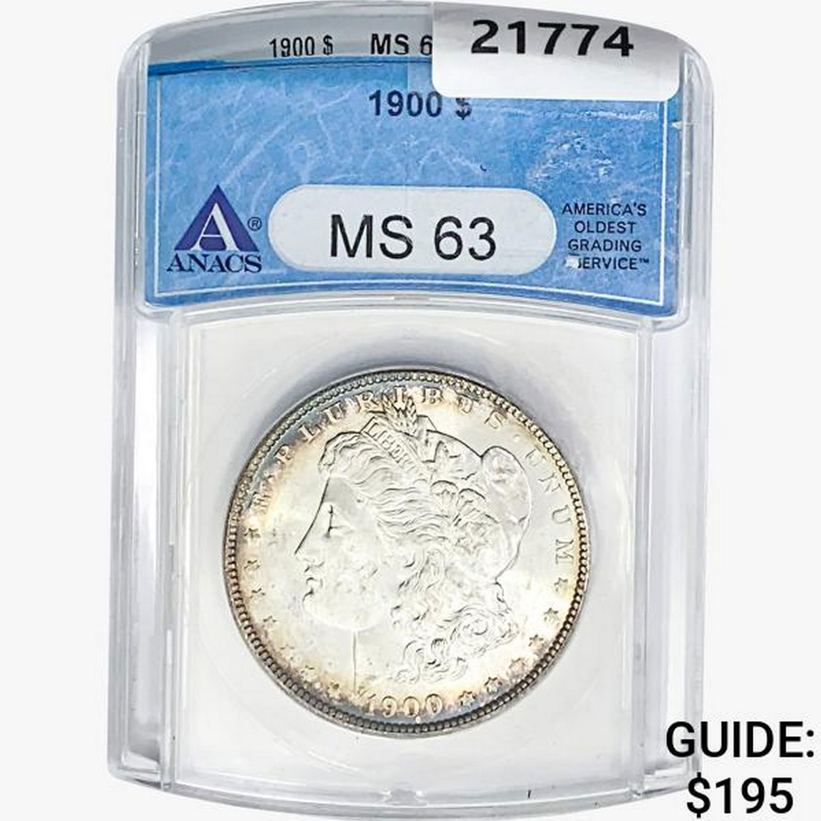 1900 Morgan Silver Dollar ANACS MS63 (1 of 2)