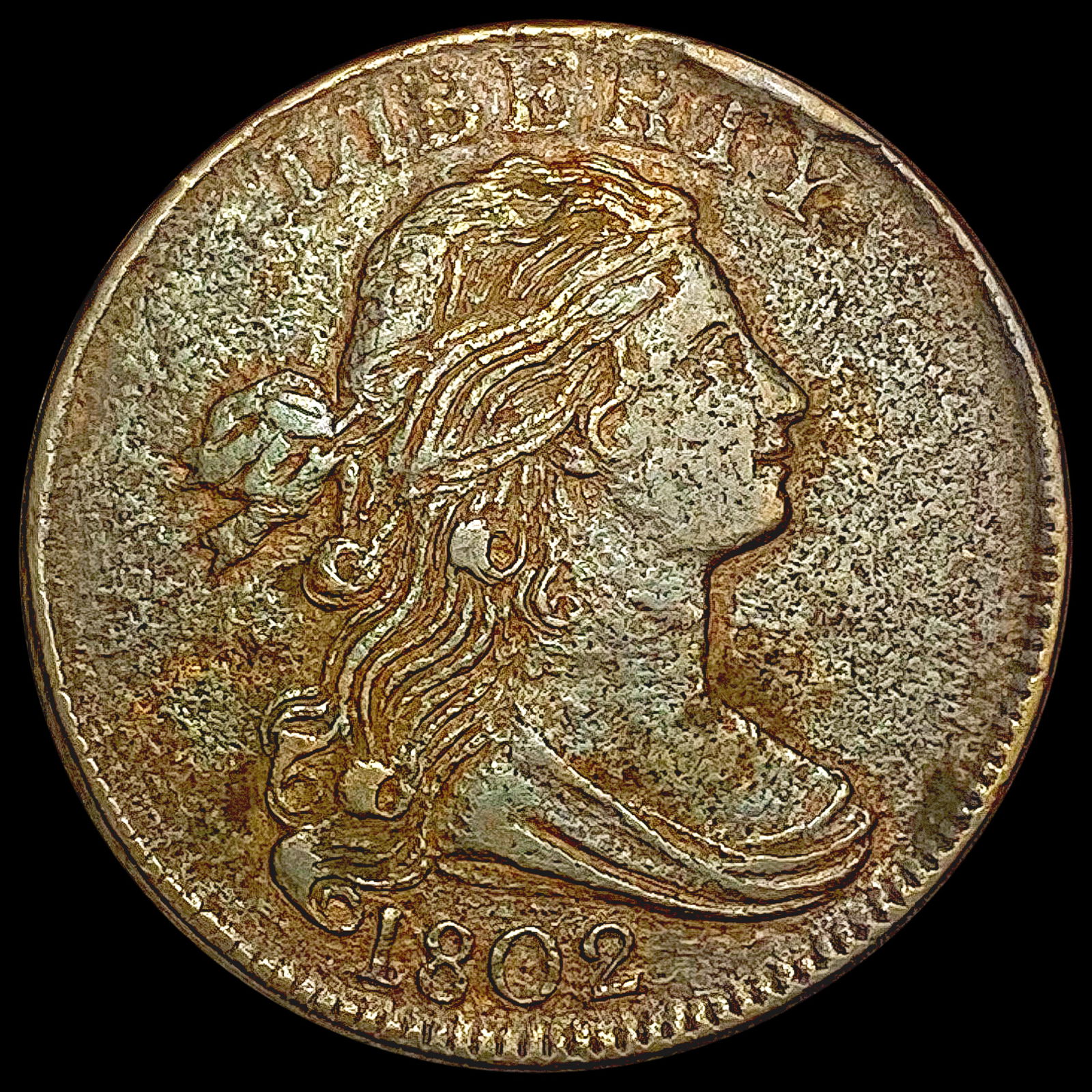 1802 Draped Bust Large Cent LIGHTLY CIRCULATED (1 of 2)