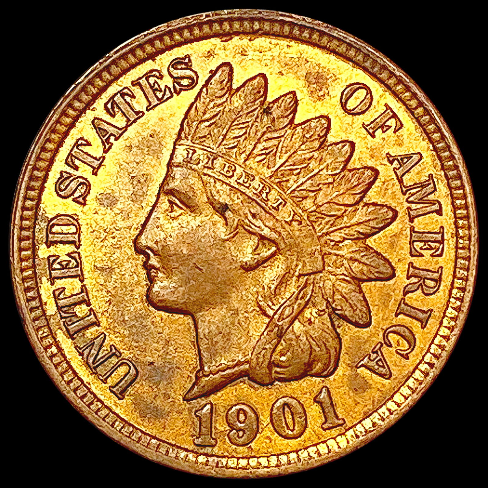 1901 Indian Head Cent UNCIRCULATED (1 of 2)
