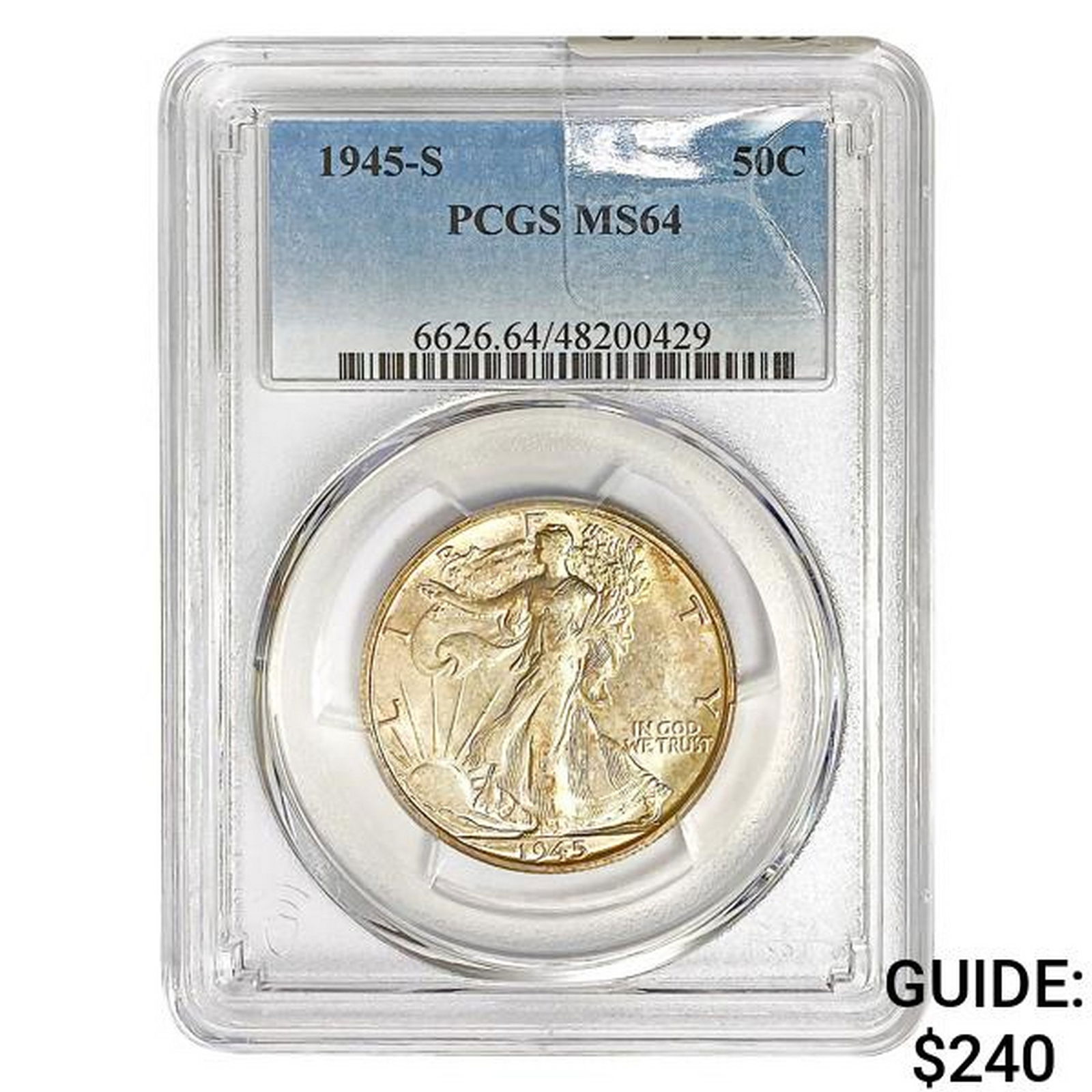1945-S Walking Liberty Half Dollar PCGS MS64 (1 of 2)