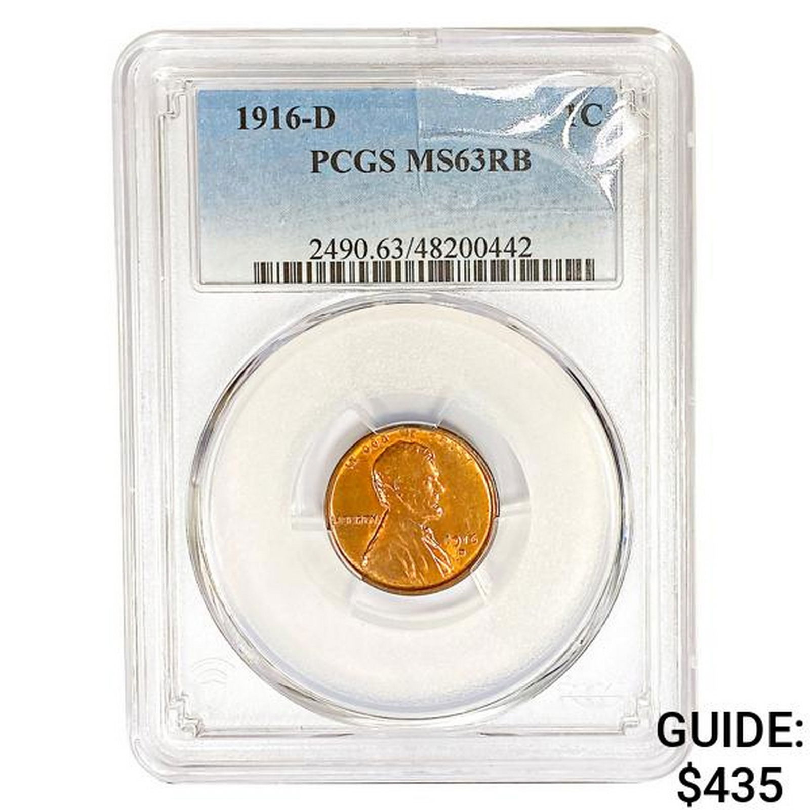 1916-D Wheat Cent PCGS MS63 RB (1 of 2)