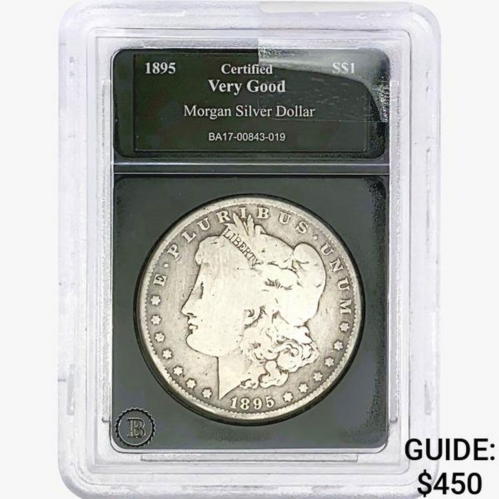 1895 Morgan Silver Dollar Blank VG (1 of 2)