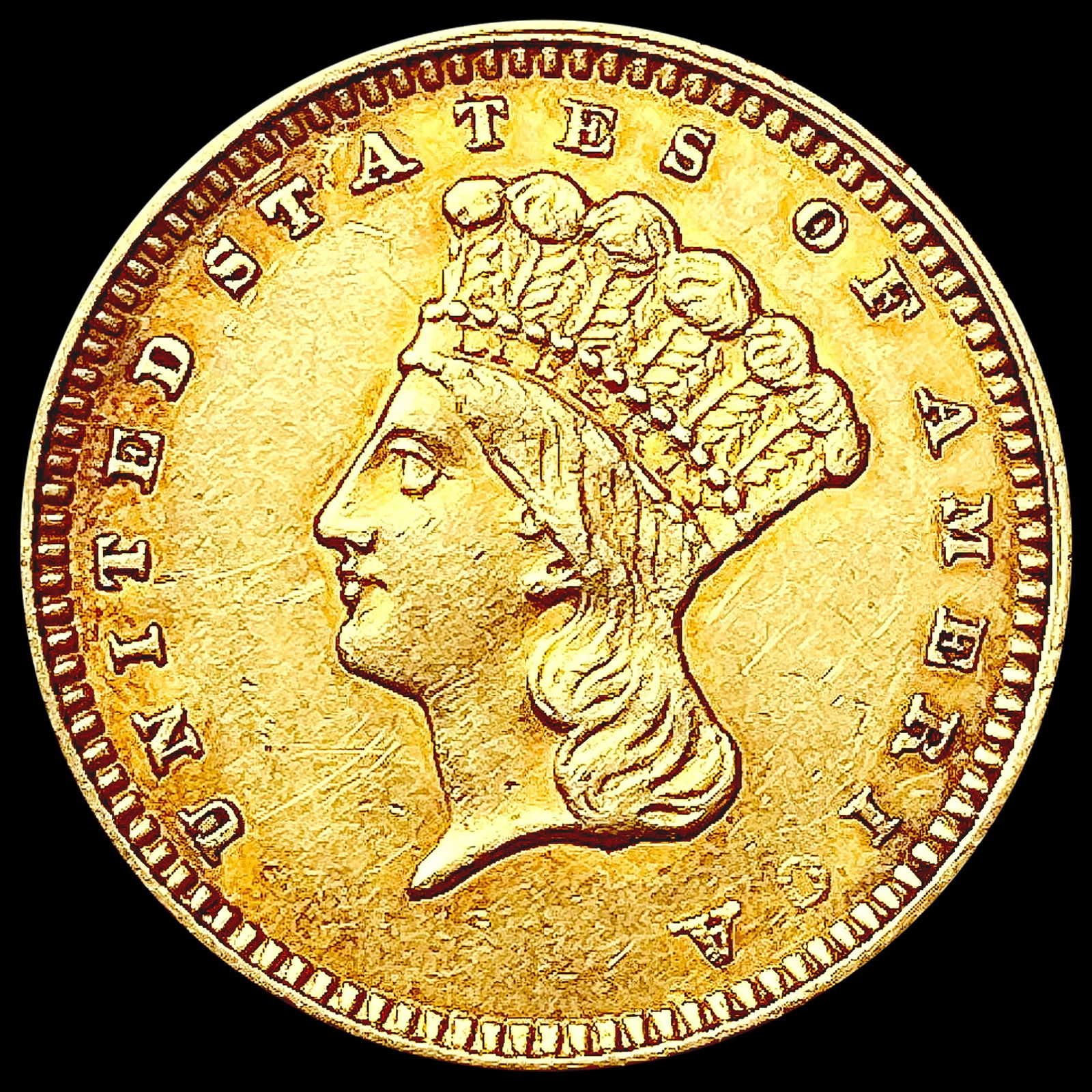 1862 Rare Gold Dollar UNCIRCULATED (1 of 2)