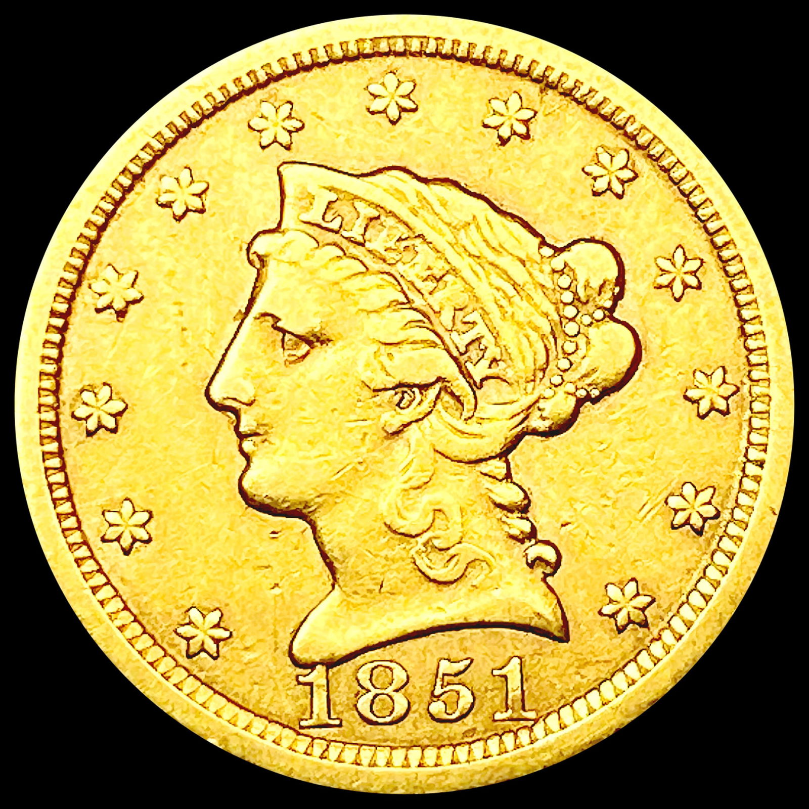1851 $2.50 Gold Quarter Eagle LIGHTLY CIRCULATED (1 of 2)
