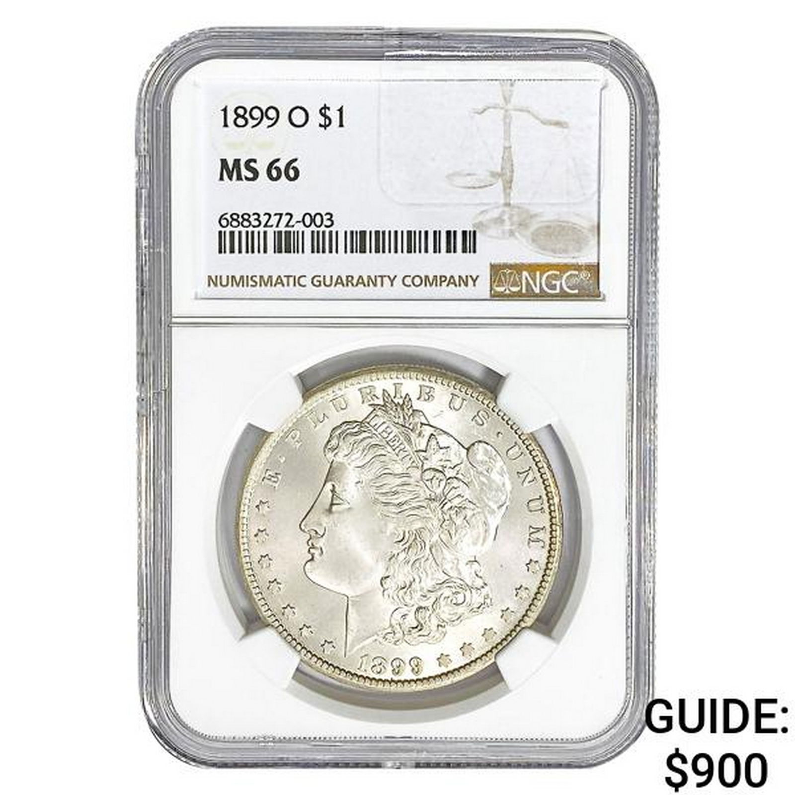 1899-O Morgan Silver Dollar NGC MS66 (1 of 2)