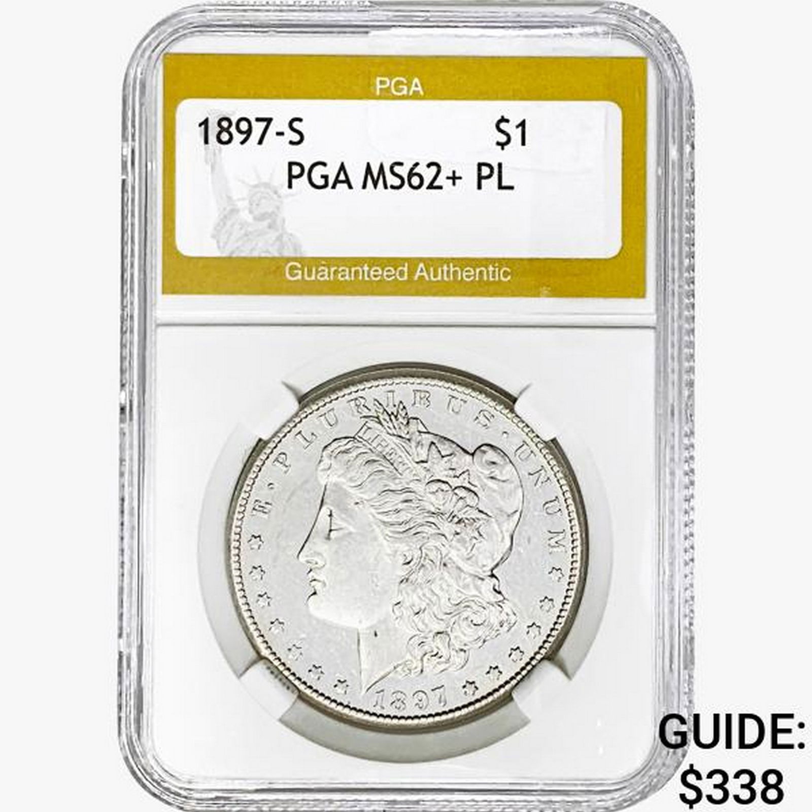 1897-S Morgan Silver Dollar PGA MS62+ PL (1 of 2)