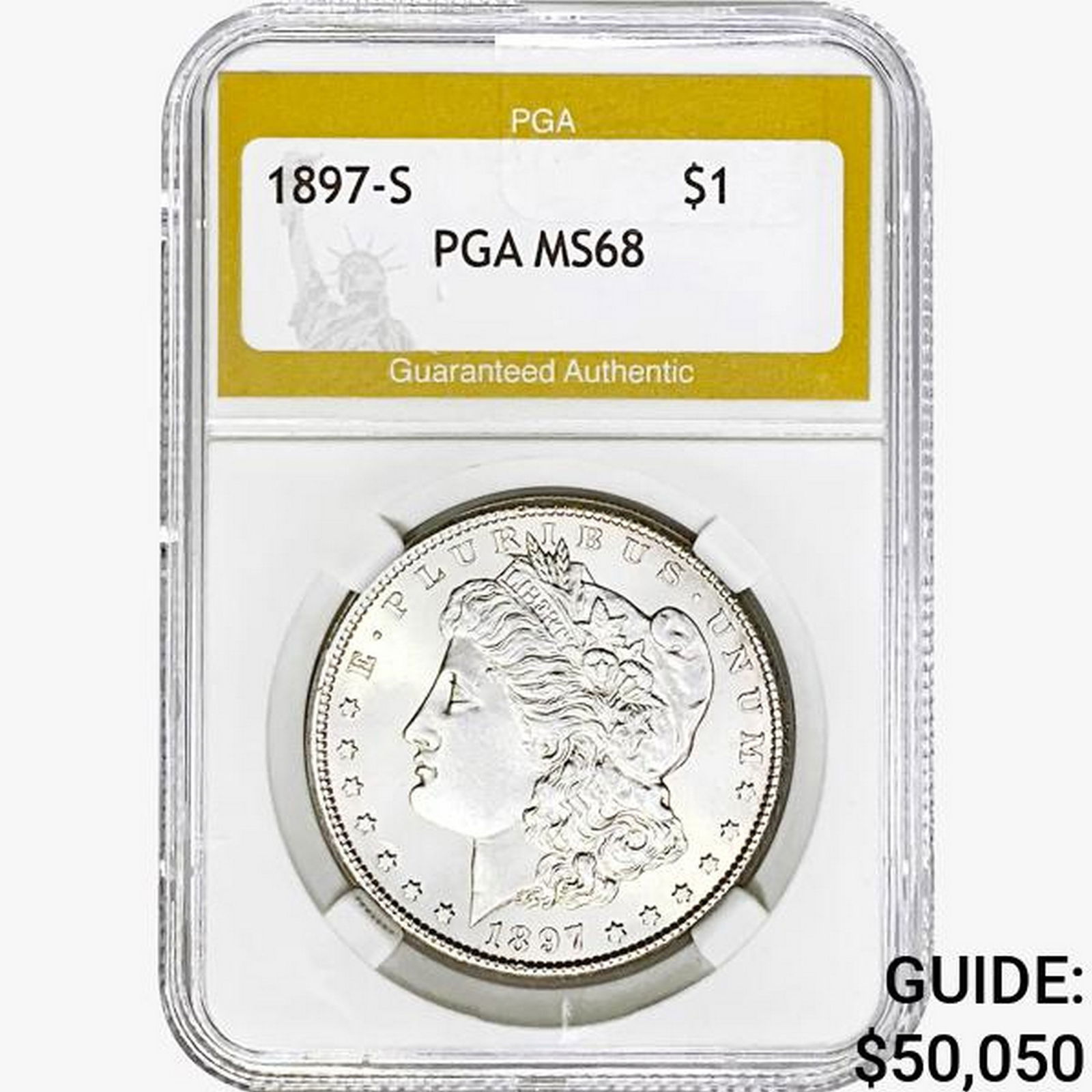 1897-S Morgan Silver Dollar PGA MS68 (1 of 2)