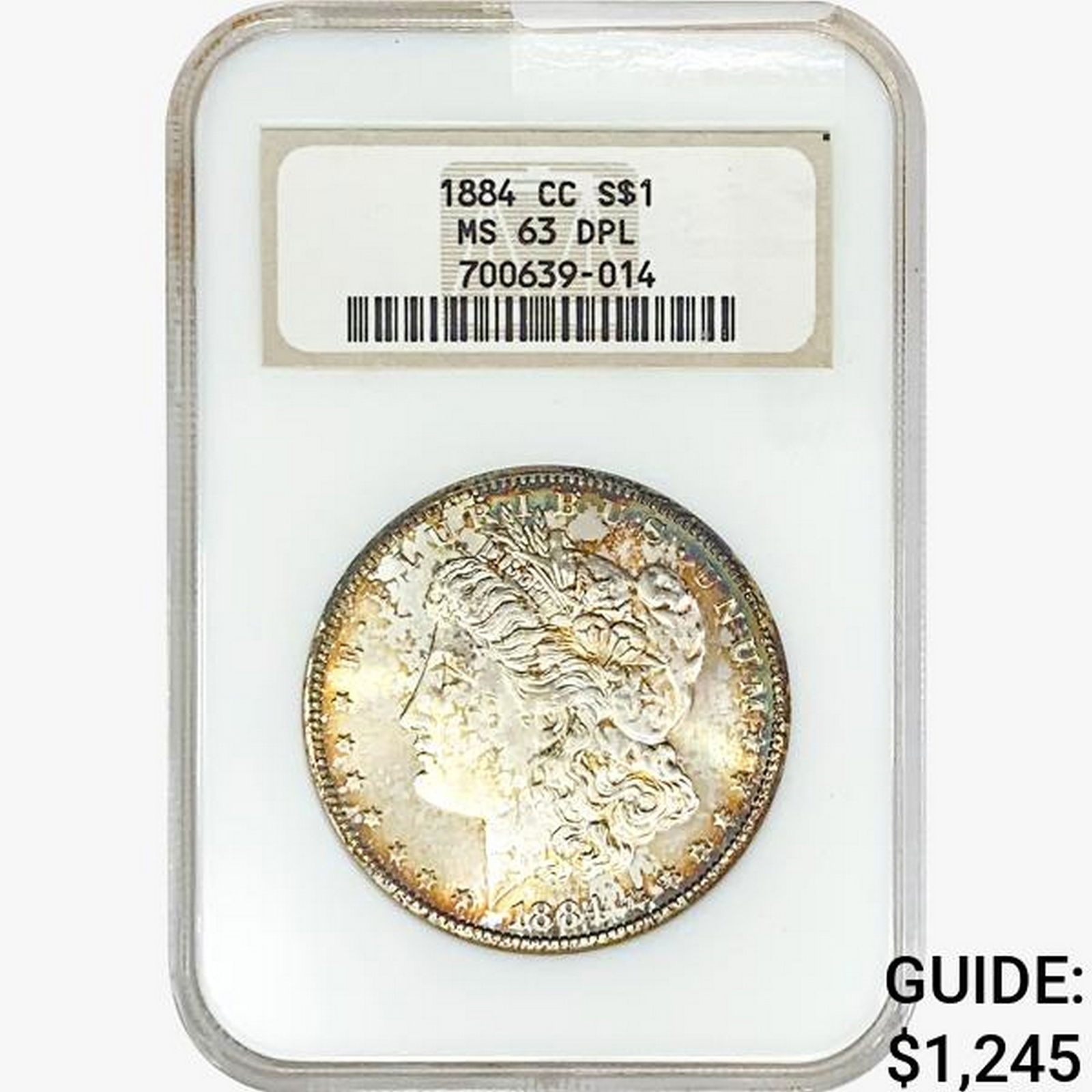 1884-CC Morgan Silver Dollar NGC MS63 DPL (1 of 2)