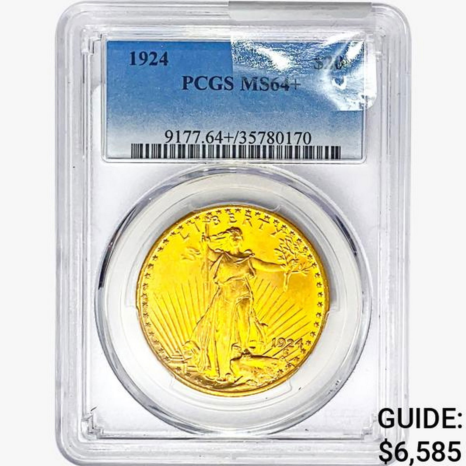 1924 $20 Gold Double Eagle PCGS MS64+ (1 of 2)