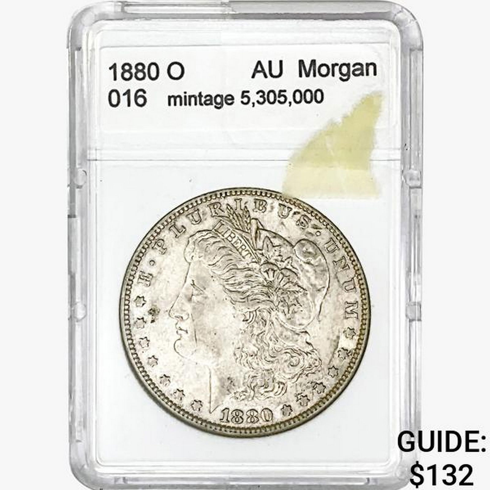 1880-O Morgan Silver Dollar Blank AU (1 of 2)
