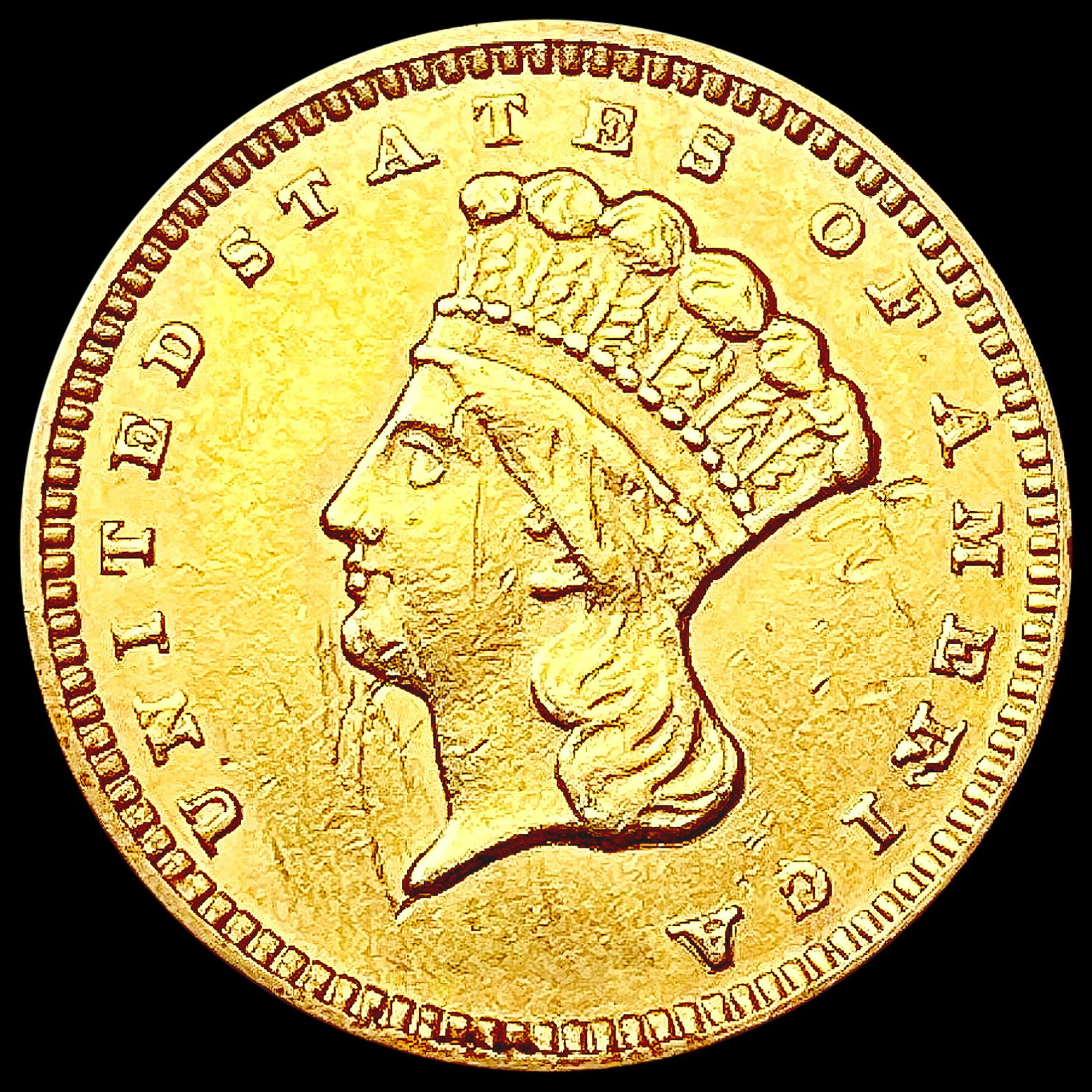 1874 Rare Gold Dollar CLOSELY UNCIRCULATED (1 of 2)