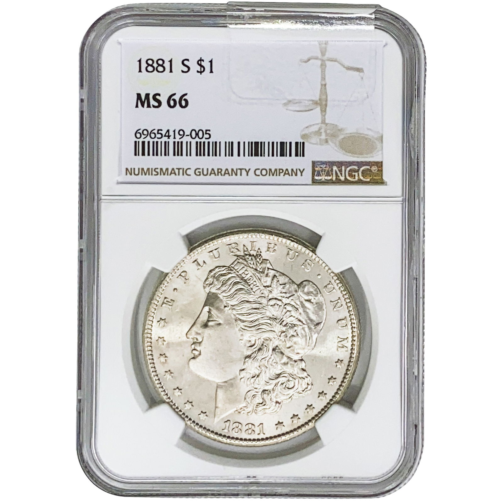 1881-S Morgan Silver Dollar NGC MS66 (1 of 2)