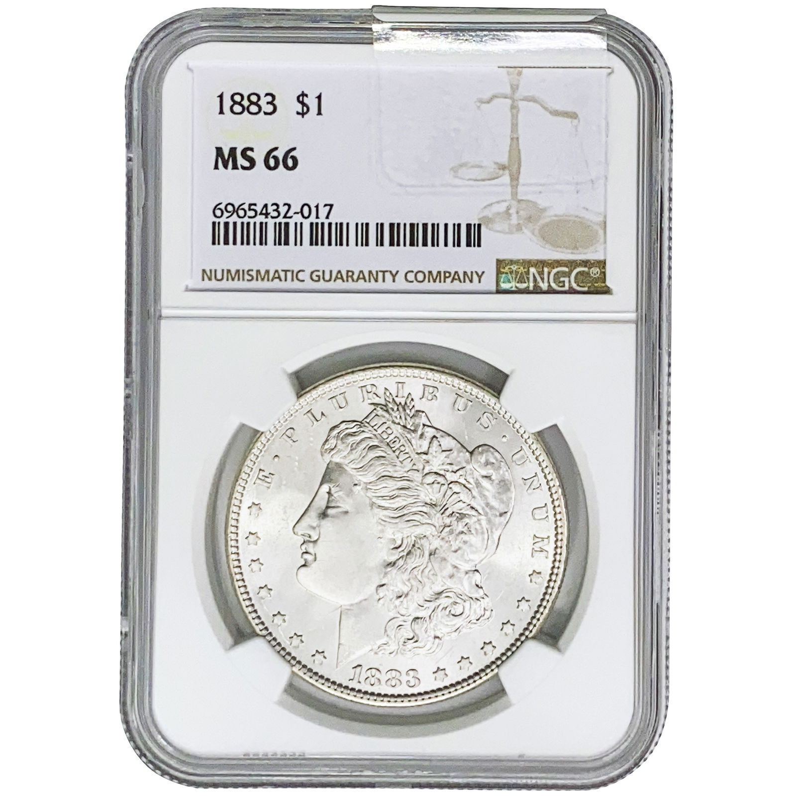 1883 Morgan Silver Dollar NGC MS66 (1 of 2)
