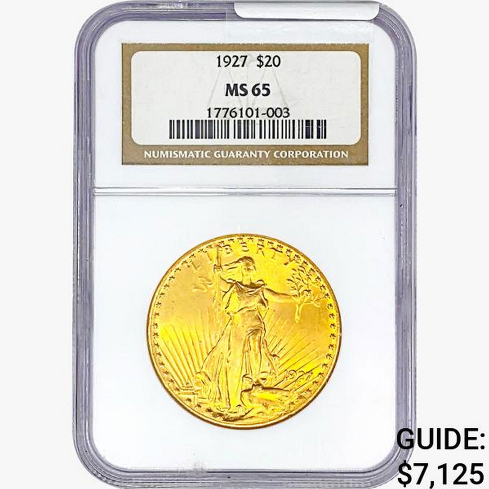 1927 $20 Gold Double Eagle NGC MS65 (1 of 2)