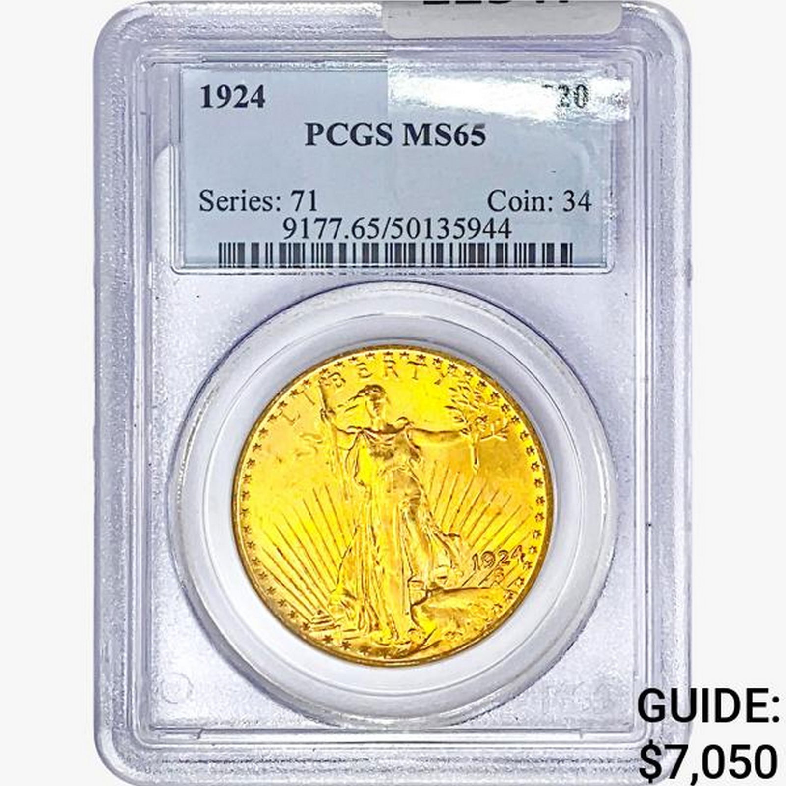 1924 $20 Gold Double Eagle PCGS MS65 (1 of 2)