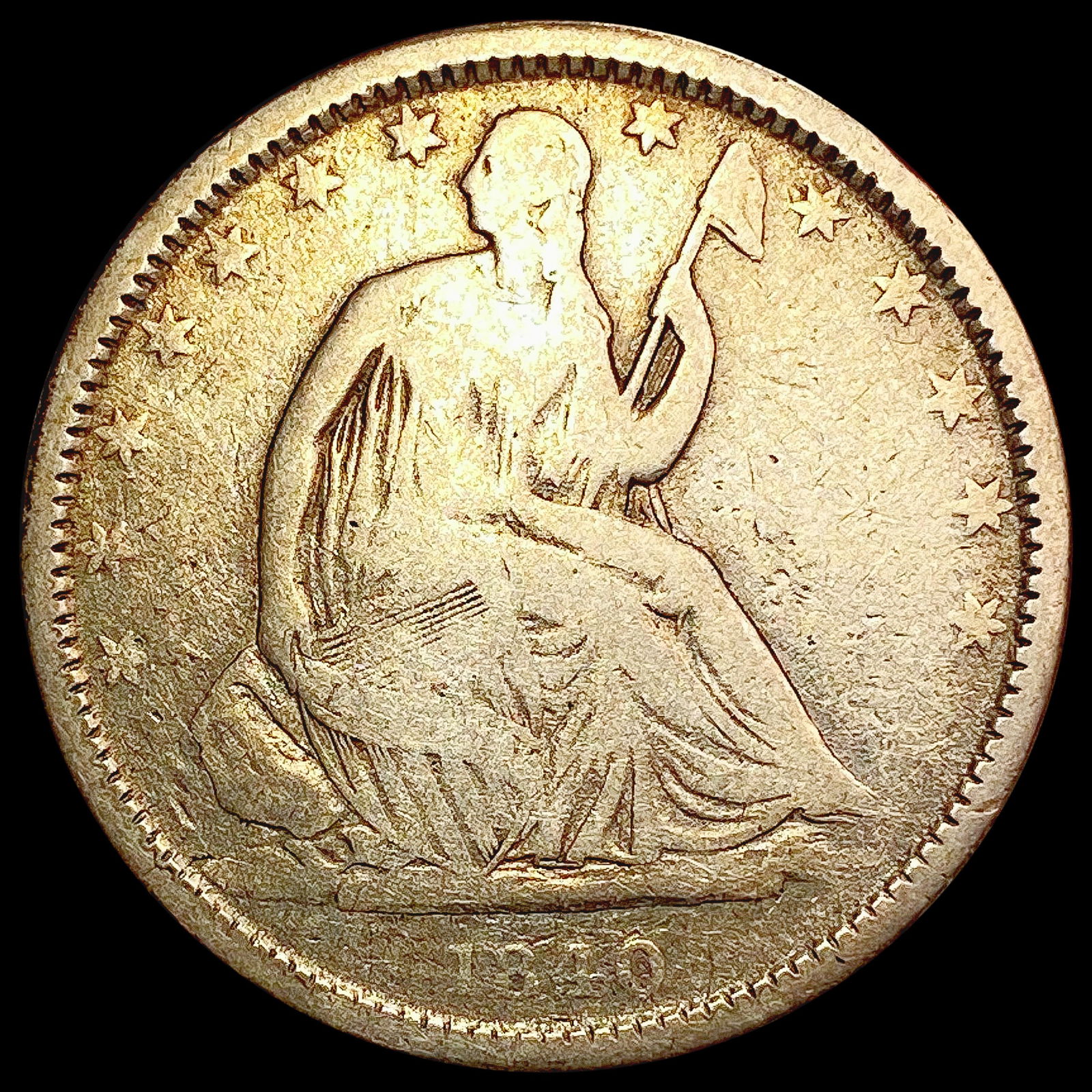1840-O Seated Liberty Half Dollar NICELY CIRCULATE (1 of 2)