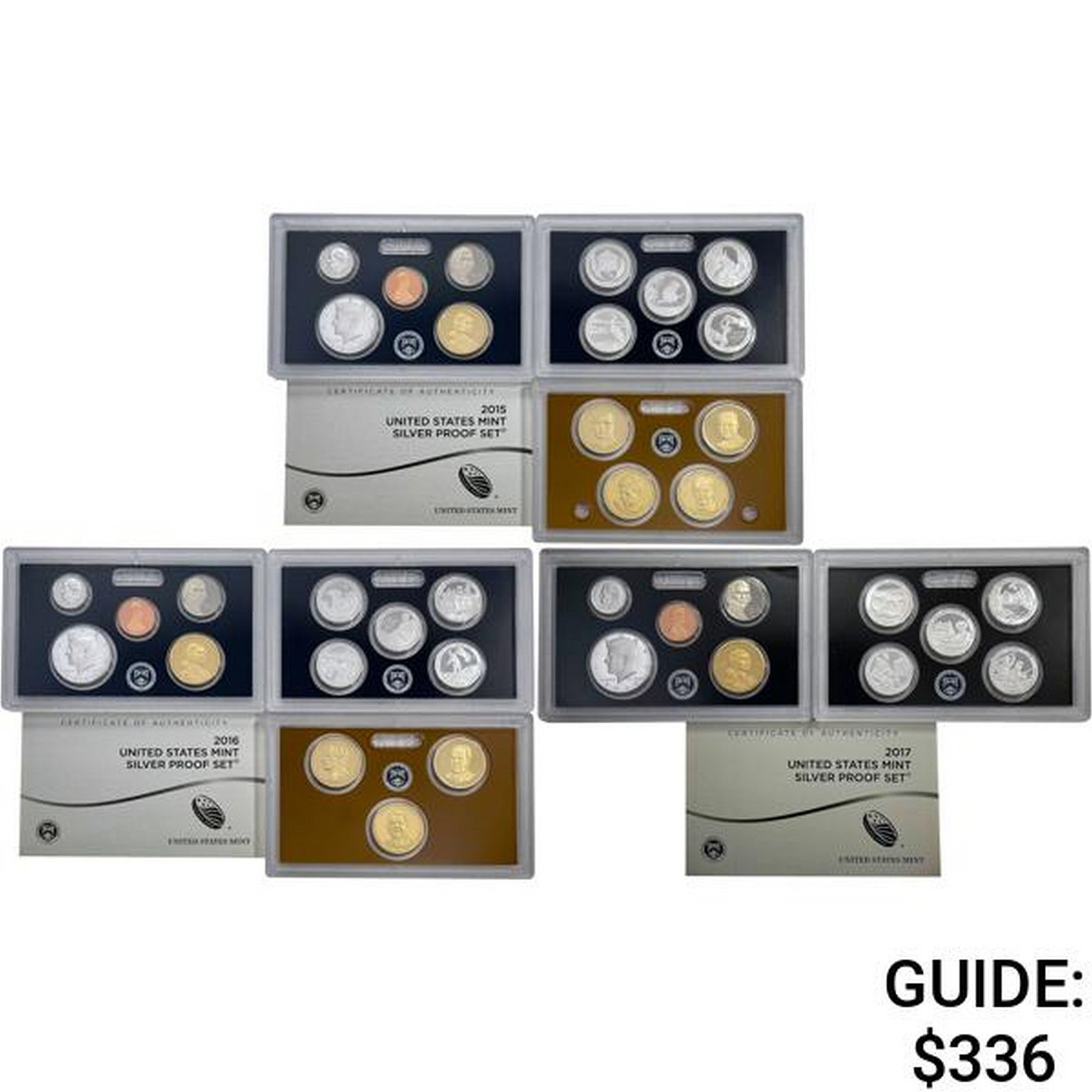 2015-2017 Silver US Proof Sets [37 Coins] (1 of 7)