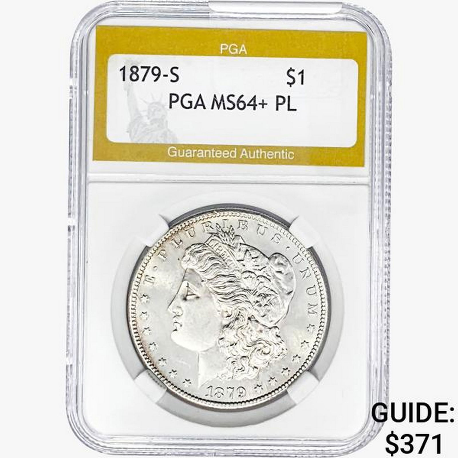 1879-S Morgan Silver Dollar PGA MS64+ PL (1 of 2)