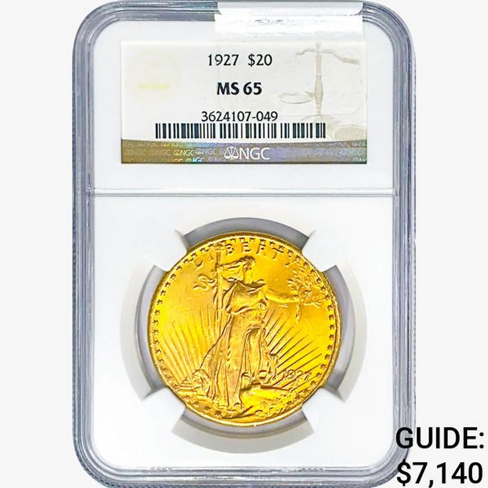 1927 $20 Gold Double Eagle NGC MS65 (1 of 2)