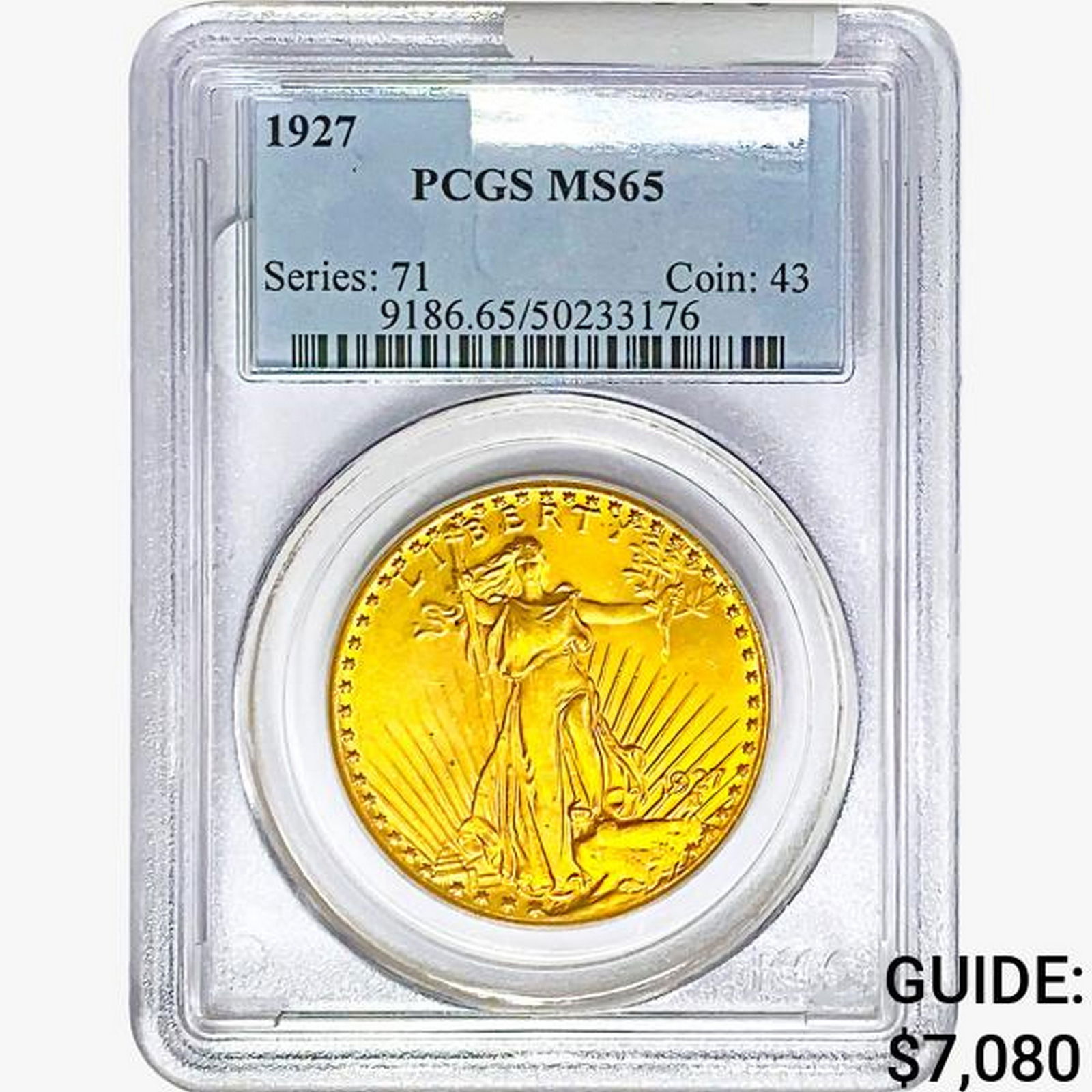 1927 $20 Gold Double Eagle PCGS MS65 (1 of 2)