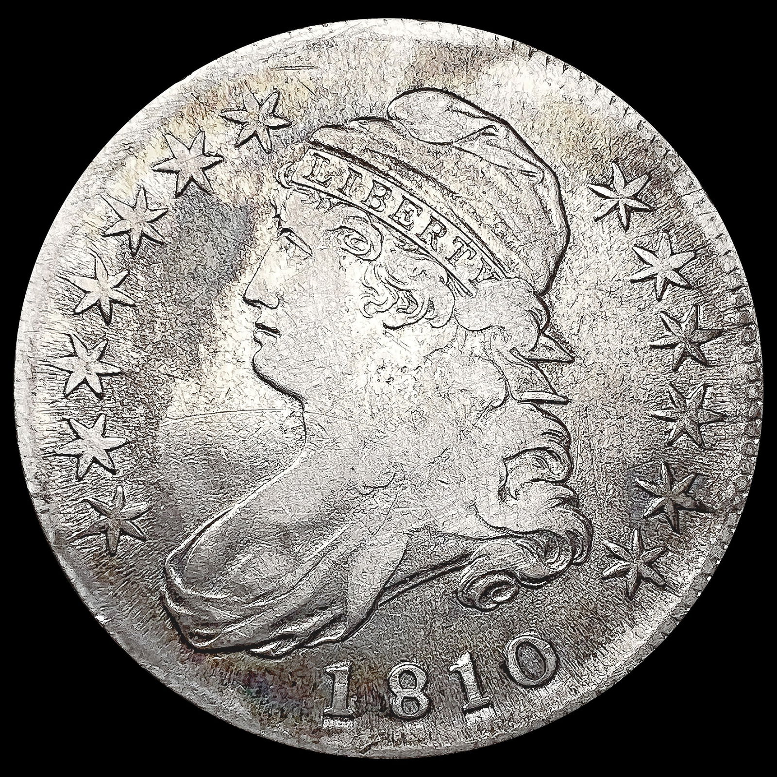 1810 Capped Bust Half Dollar LIGHTLY CIRCULATED (1 of 2)
