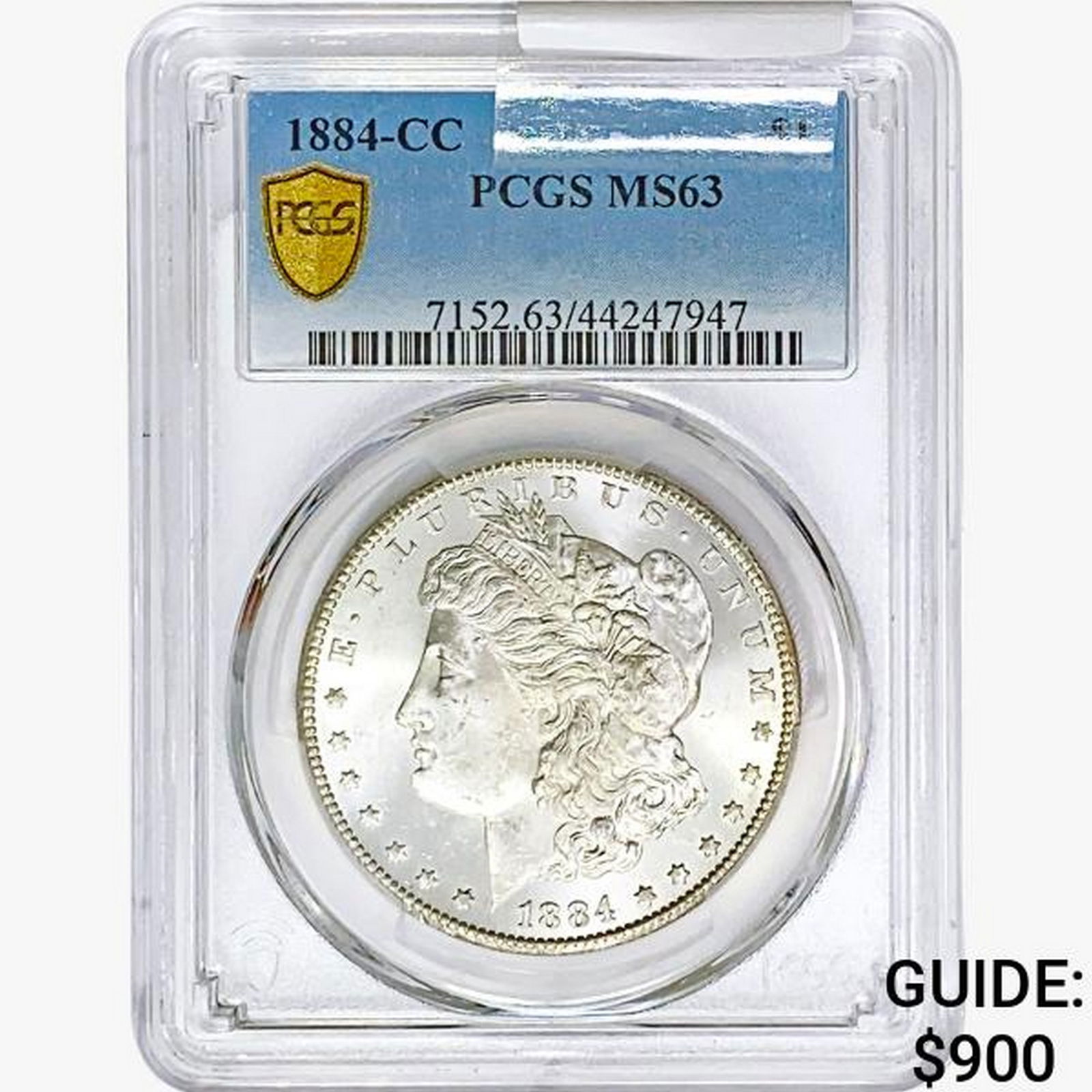 1884-CC Morgan Silver Dollar PCGS MS63 (1 of 2)