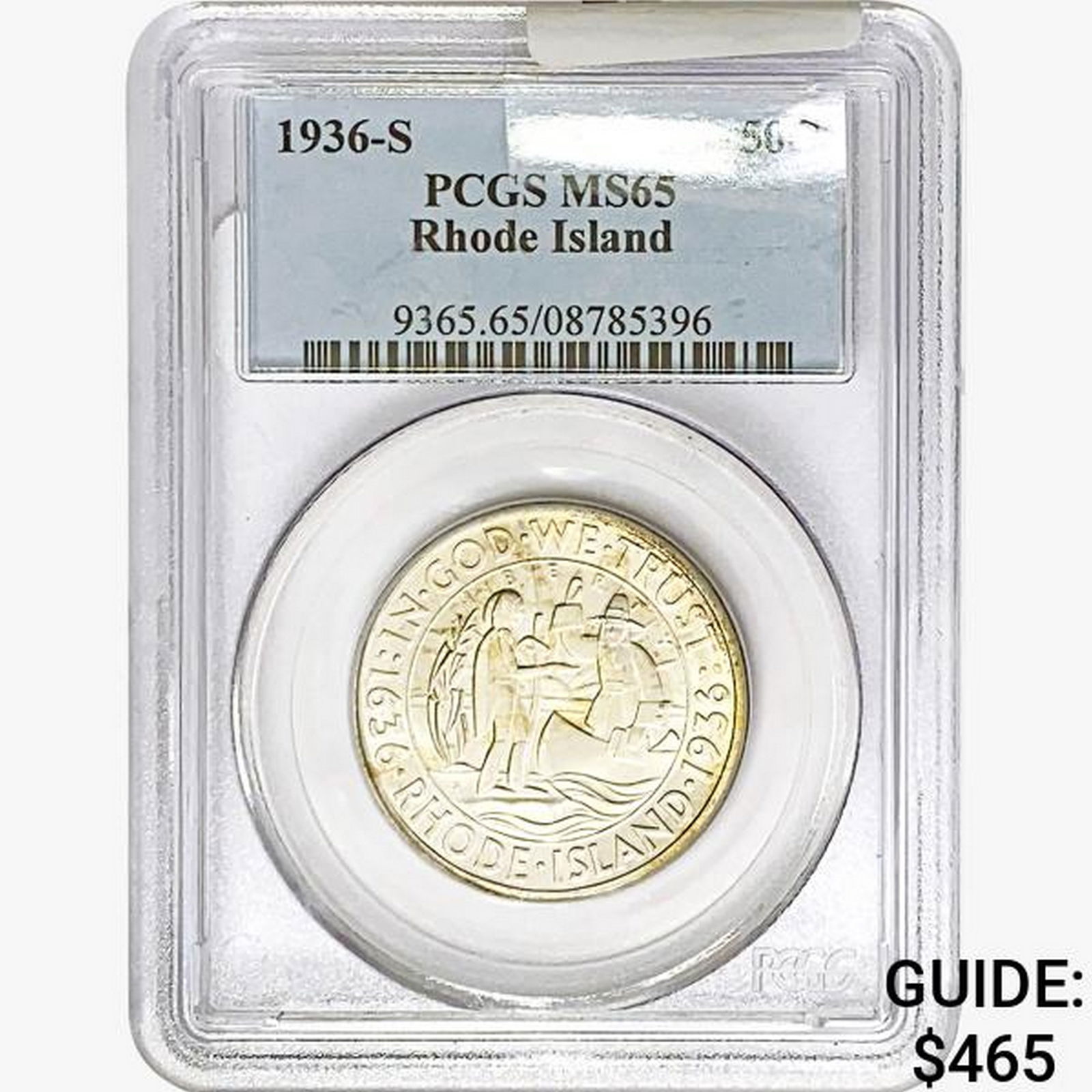 1936-S Rhode Island Half Dollar PCGS MS65 (1 of 2)